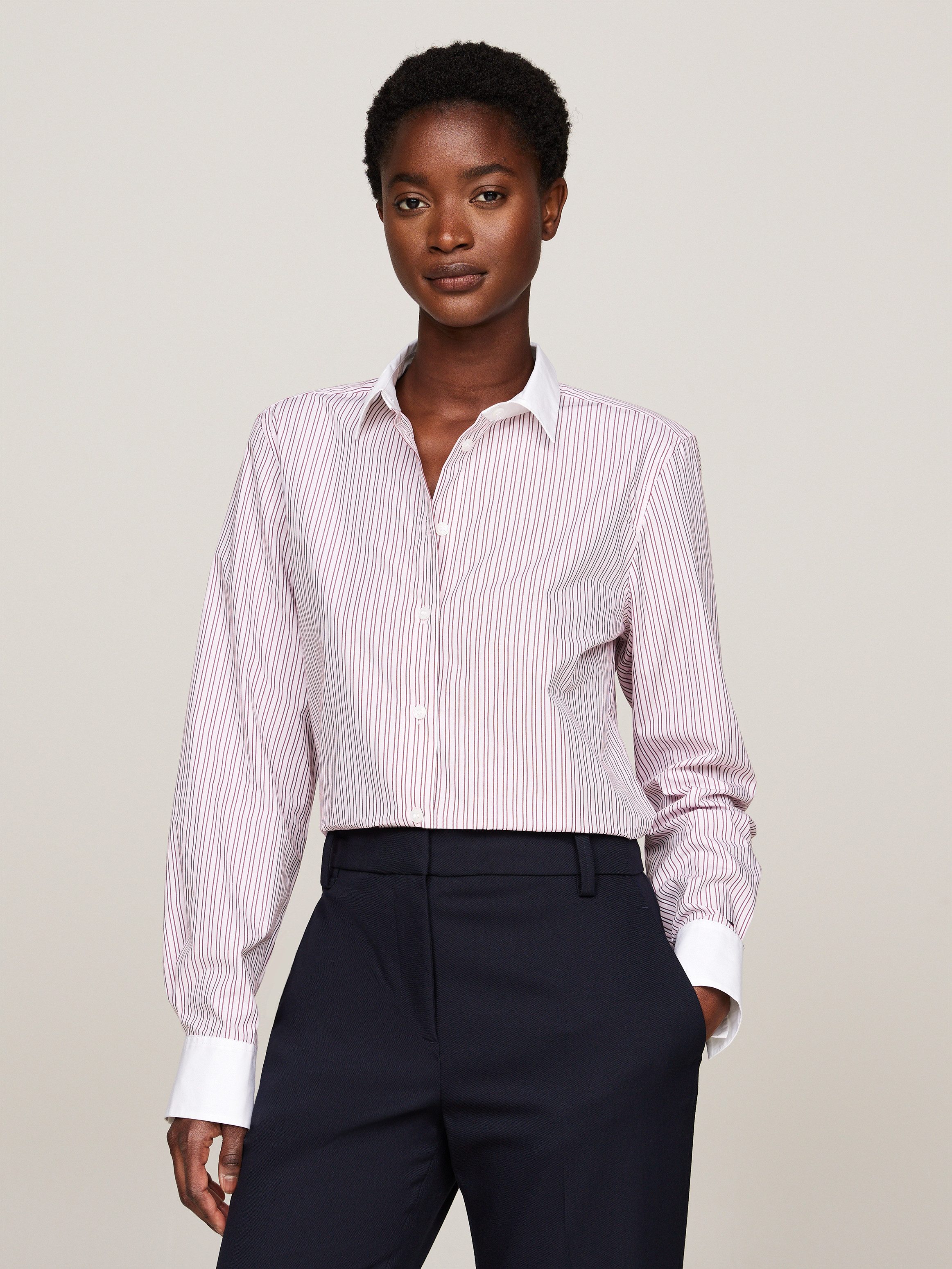 Tommy Hilfiger Hemdbluse STRIPE REGULAR SHIRT günstig online kaufen