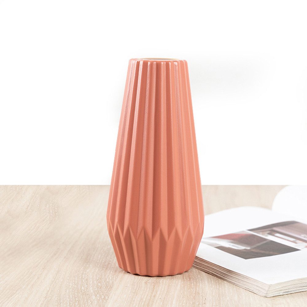 Candyse Tischvase Simulation Vase Kunststoff Bleistift Vase einfache Dekoration (Wohnzimmer-Esszimmer-Arrangement Simulation Blumenbehälter)