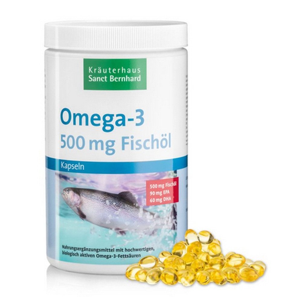 Sanct Bernhard Sanct Bernhard Omega-3-Fischölkapseln 500mg 1000 Stk Kapseln