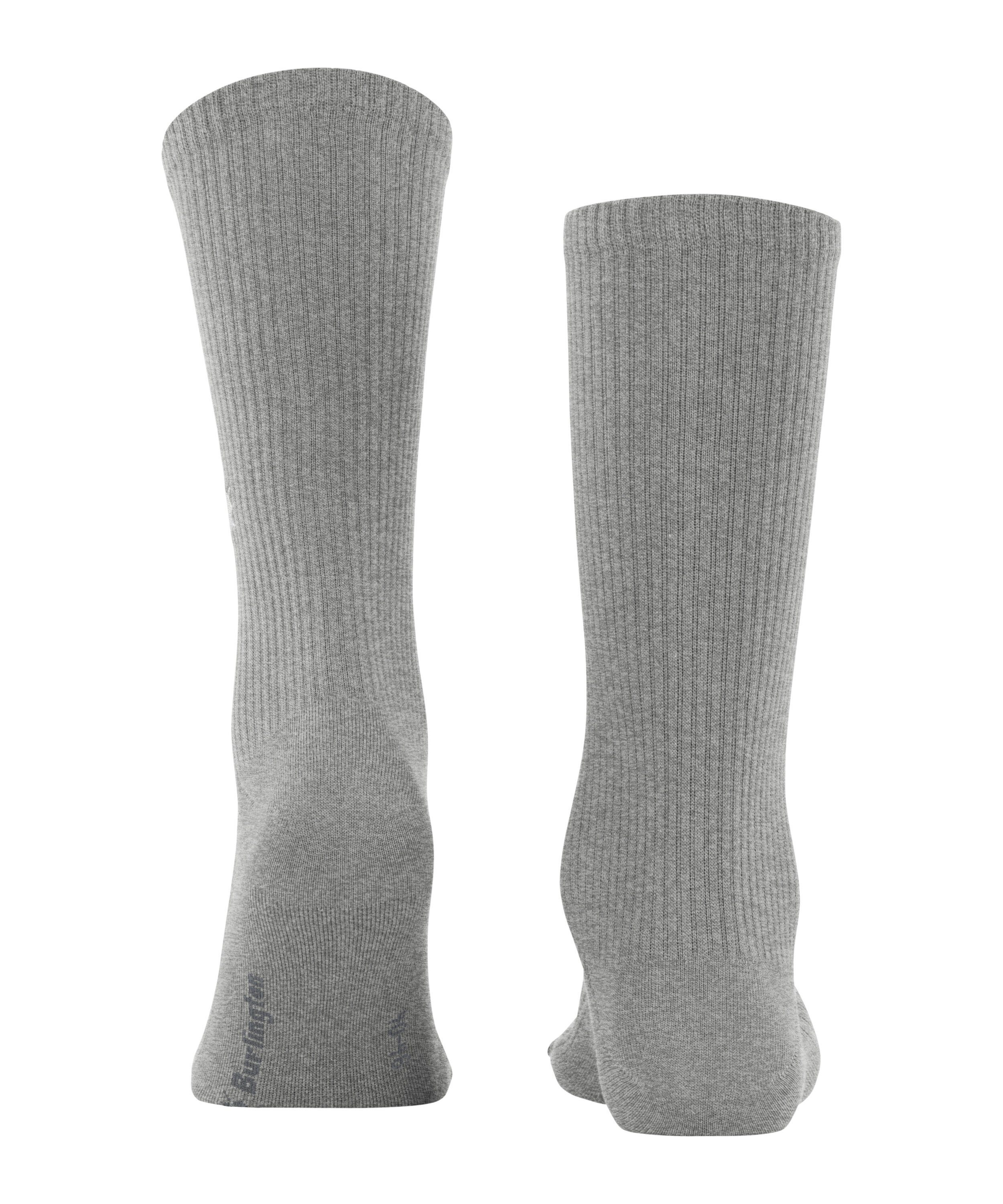 (3400) grey (1-Paar) Boston Burlington light Socken