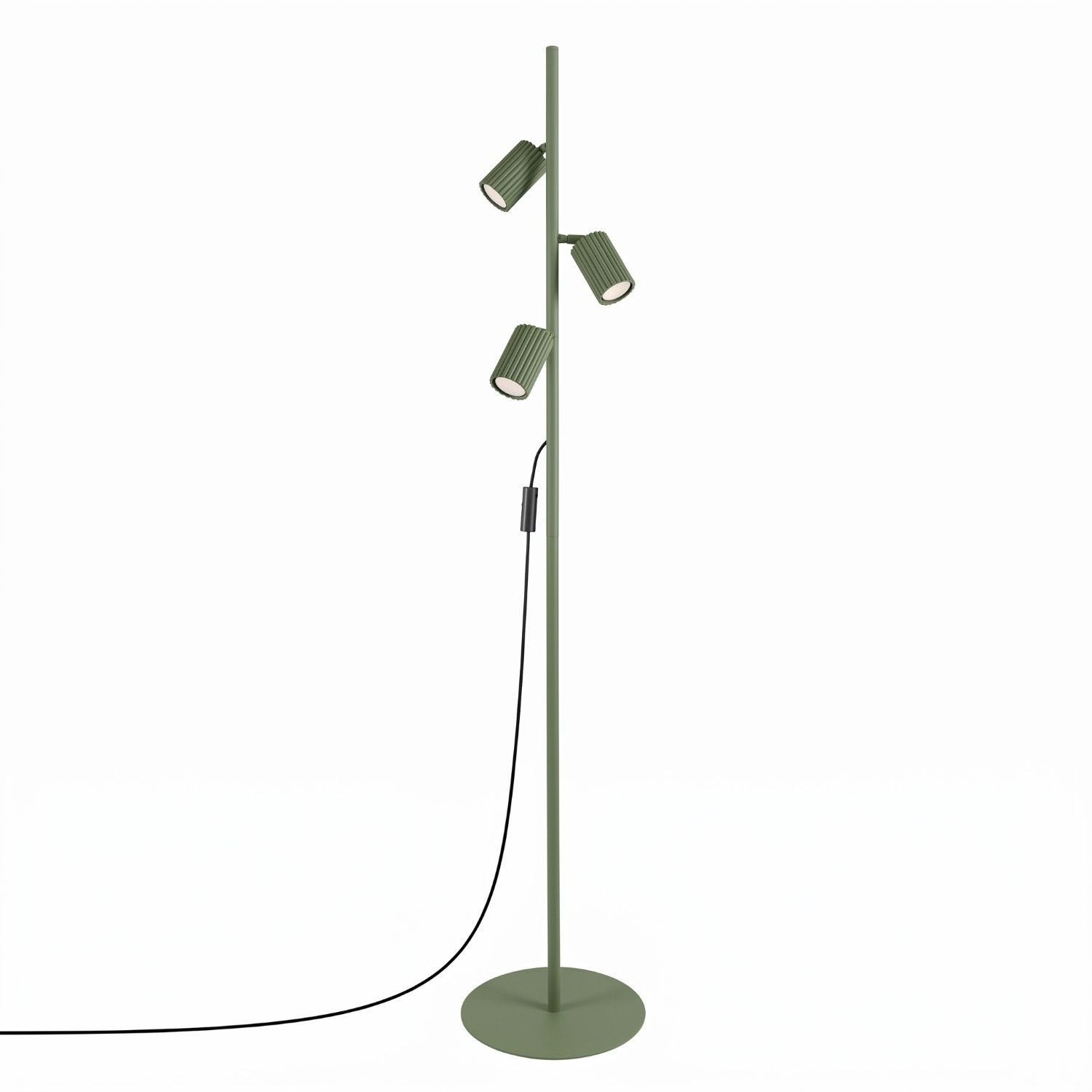 Licht-Erlebnisse Stehlampe BERTA, ohne Leuchtmittel, GU10 155 cm hoch verstellbar 3-flammig Modern Stehleuchte