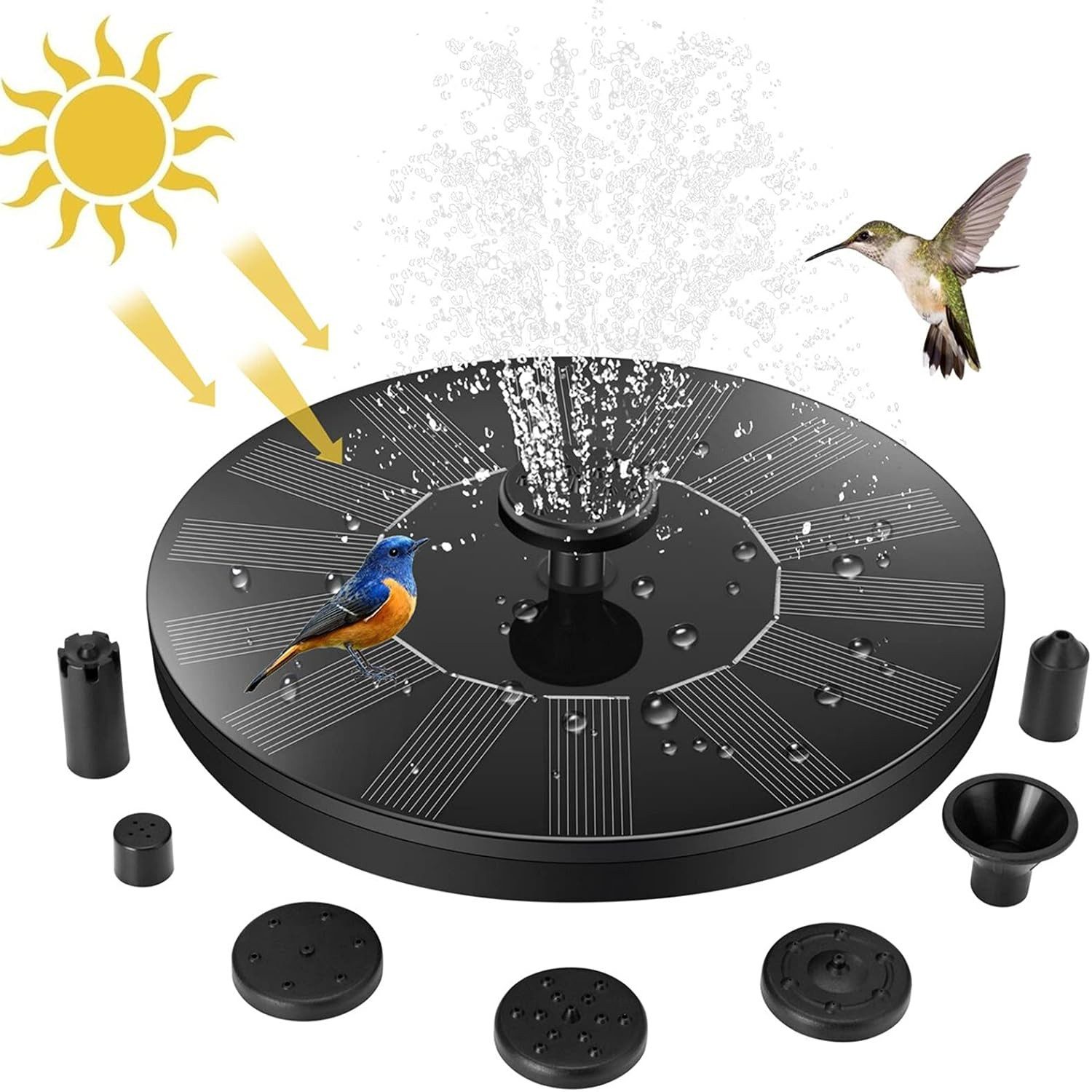 ZEUOPQ Gartenbrunnen 1W-Solar Springbrunnen,Solar Teichpumpe Außen,6 günstig online kaufen