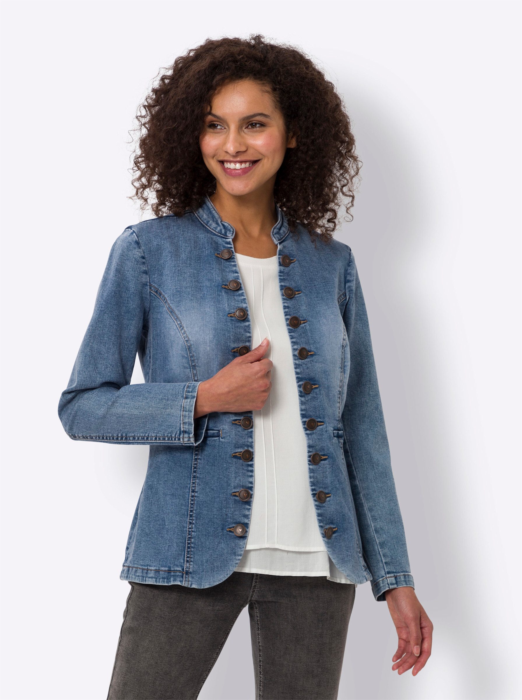 heine Blusenblazer Jeansblazer . günstig online kaufen