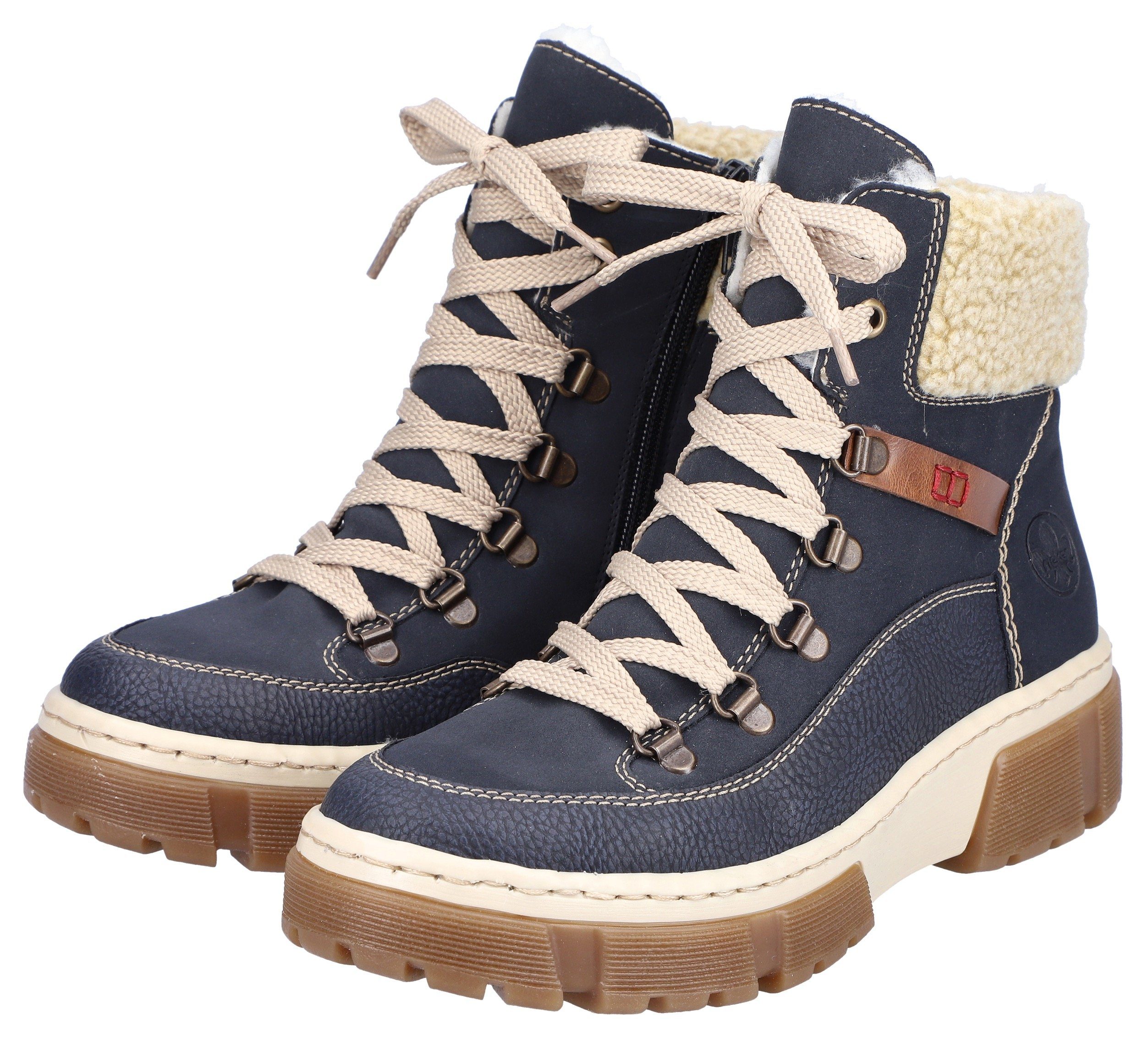 Rieker Winterboots, Schnürboots, Winterstiefelette mit Warmfutter ausgestattet
