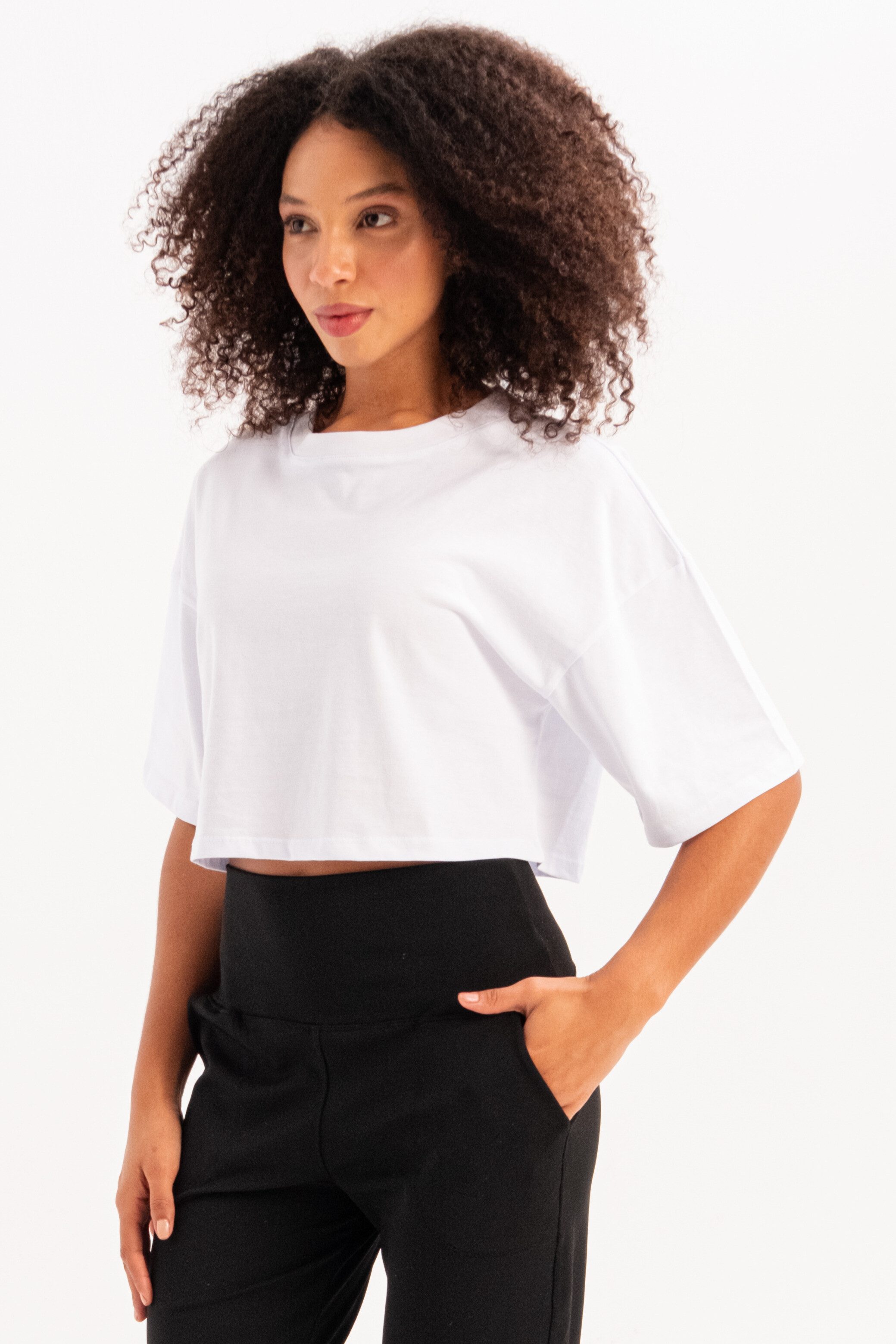JUSTEVER T-Shirt Crop-Damen-T-Shirt aus 100 % günstig online kaufen