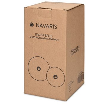 Navaris Stoffball Faszienball Set zur Selbstmassage - 2 Größen