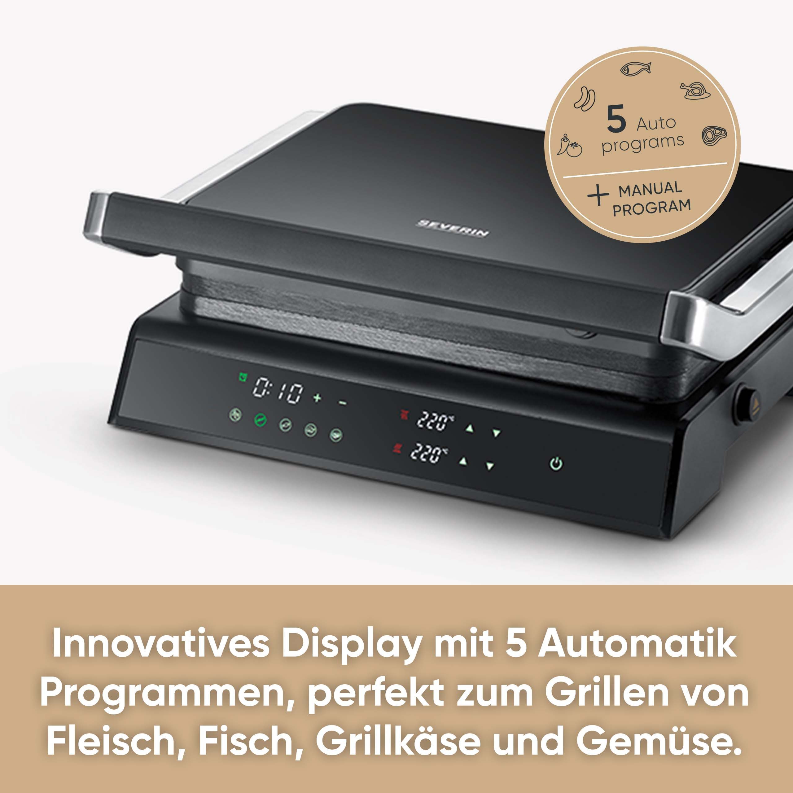 Severin Kontaktgrill KG2399 SEVINI COMFORT, 2000 W