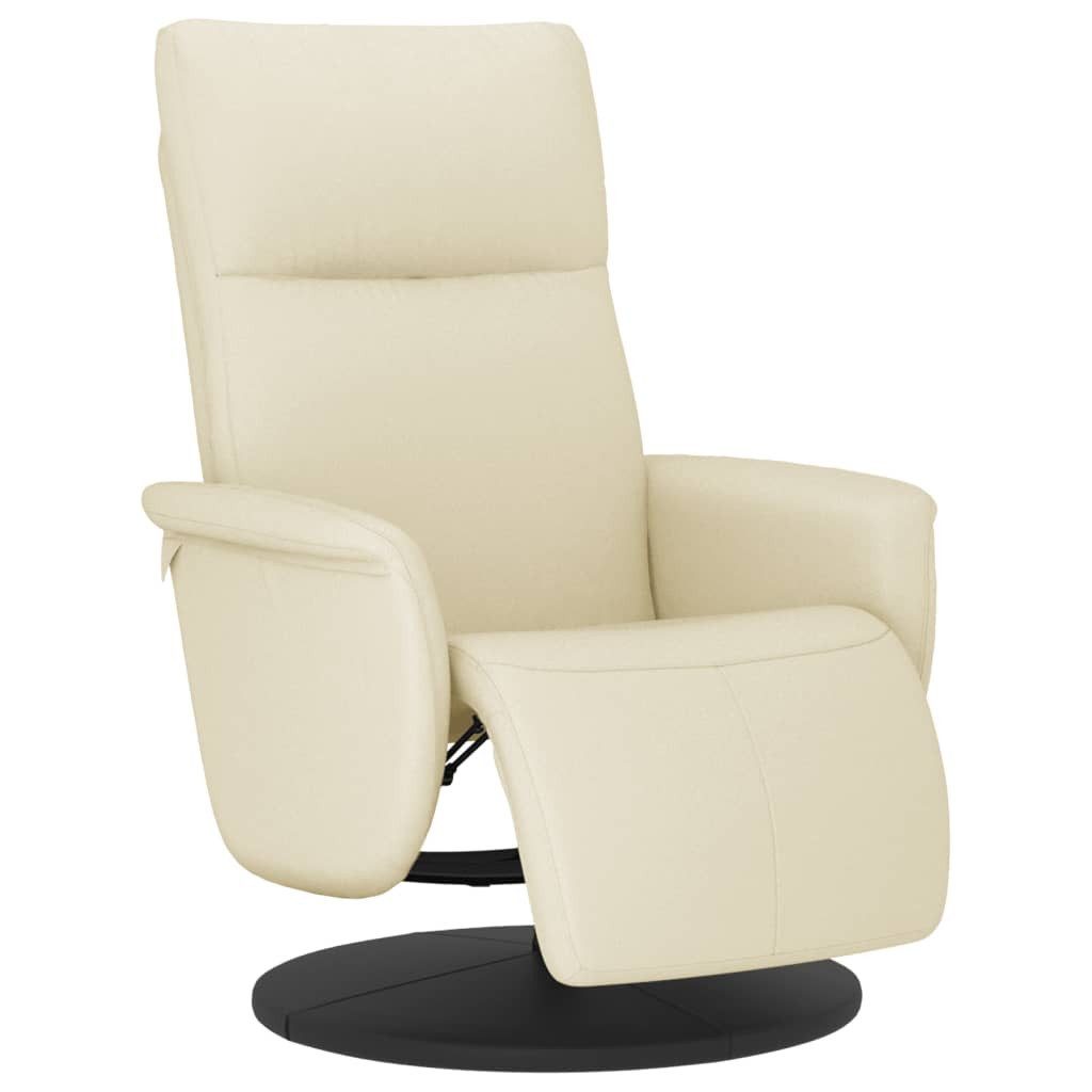vidaXL Sessel Relaxsessel mit Fußteil Creme günstig online kaufen