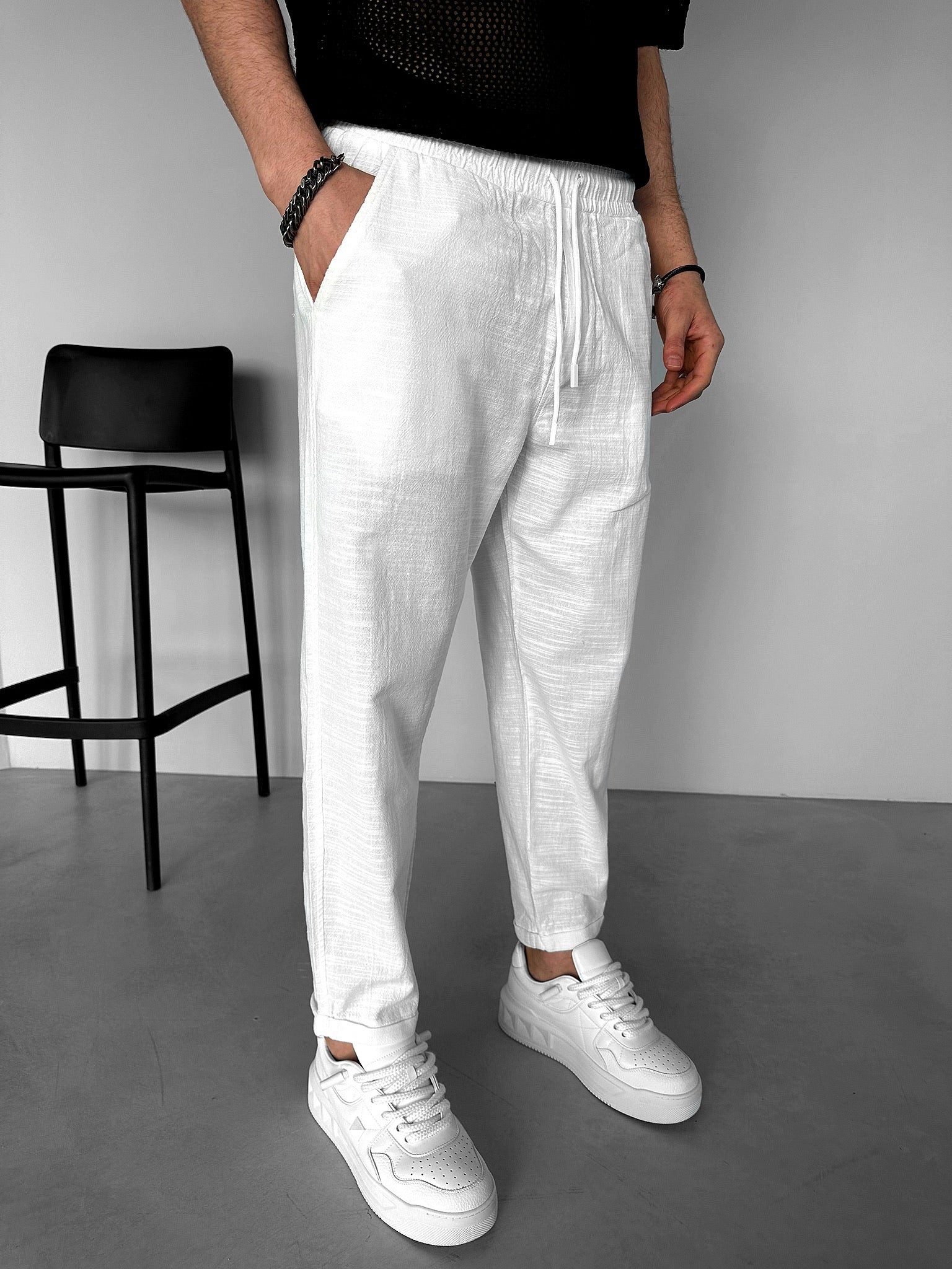 Abluka Sweatpants BASIC-HOSE MIT LOCKERER PASSFORM