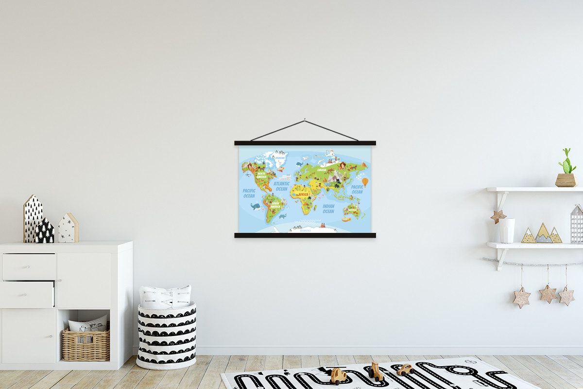 MuchoWow Poster Weltkarte - Kinder - günstig online kaufen