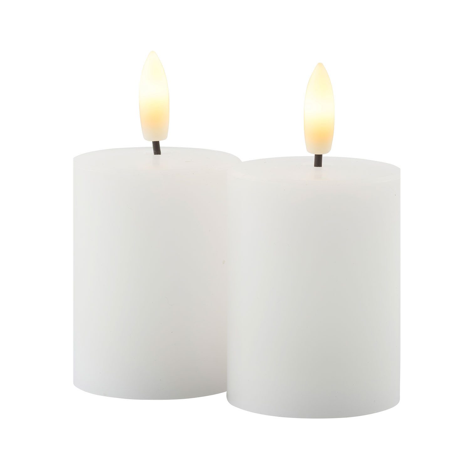LED-Kerze Sille Mini 2er Set 5x6,5cm