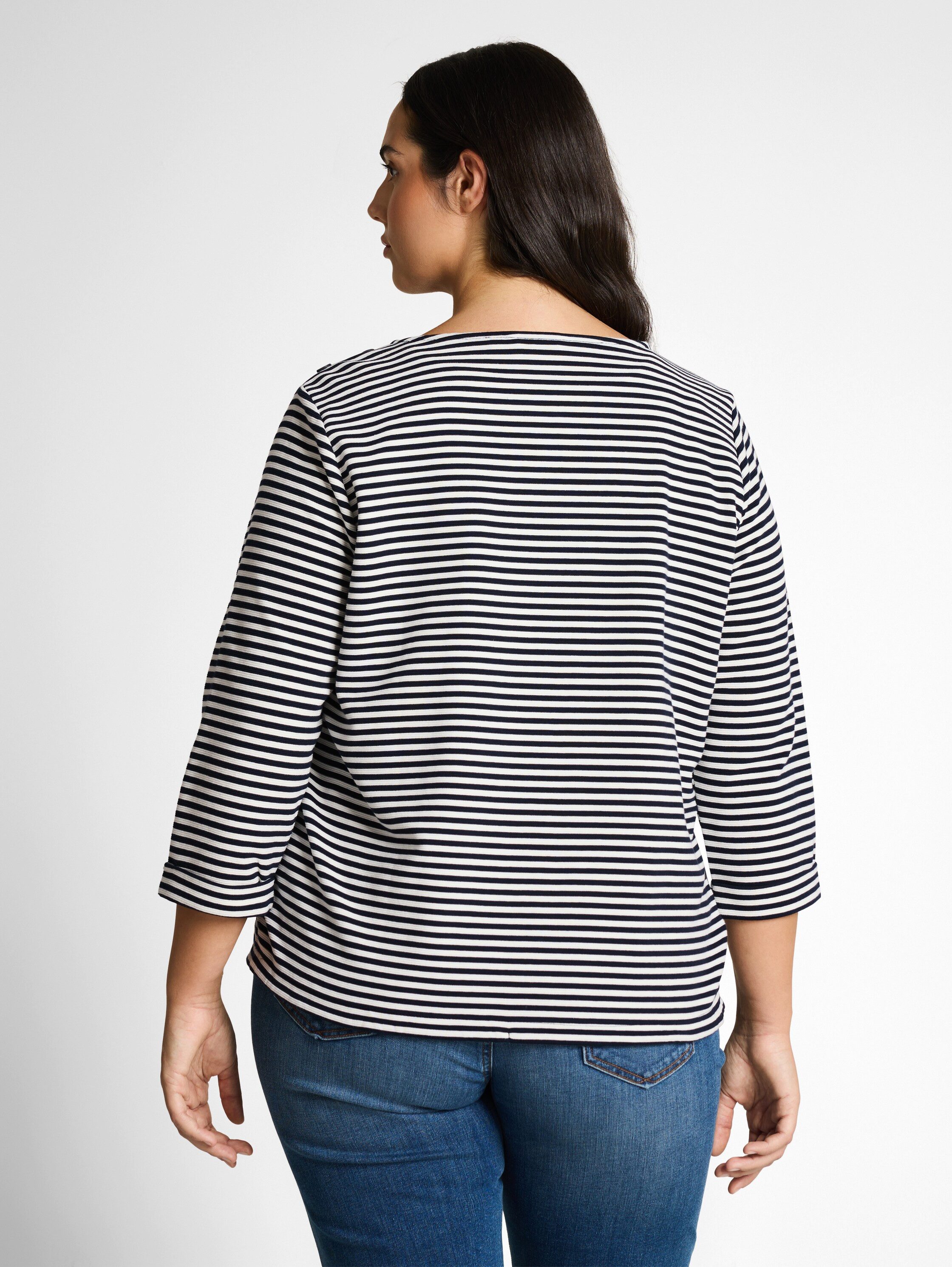 TOM TAILOR PLUS T-Shirt mit Streifen Muster günstig online kaufen