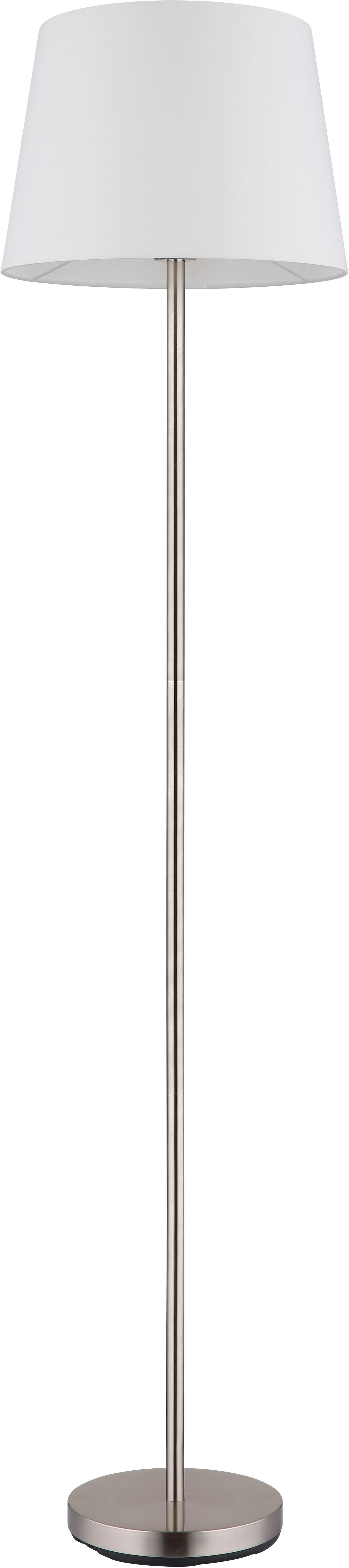 NOWA Stehlampe JORIS, ohne Leuchtmittel, Stehleuchte, Textil, Wohnzimmer, Schlafzimmer, Fußtrittschalter