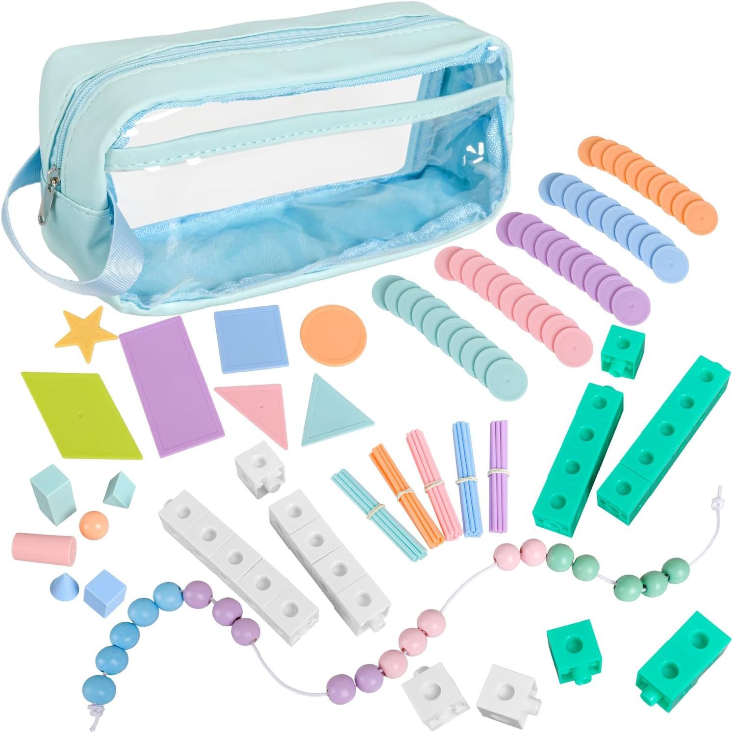 iZoeL Federmäppchen Einschulung Mathematik Set,Schüler-Mäppchen