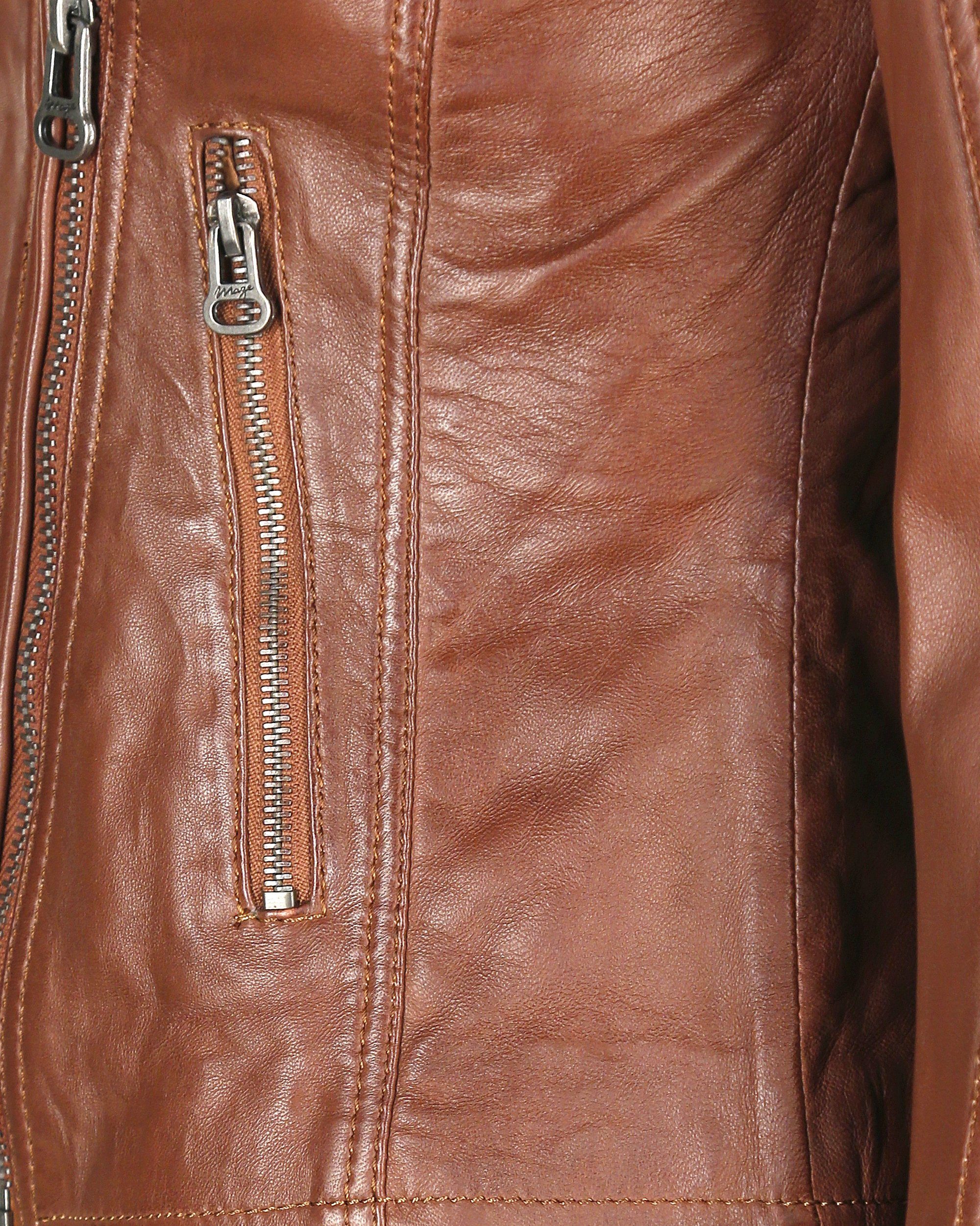 cognac Lederjacke Maze Ibiza