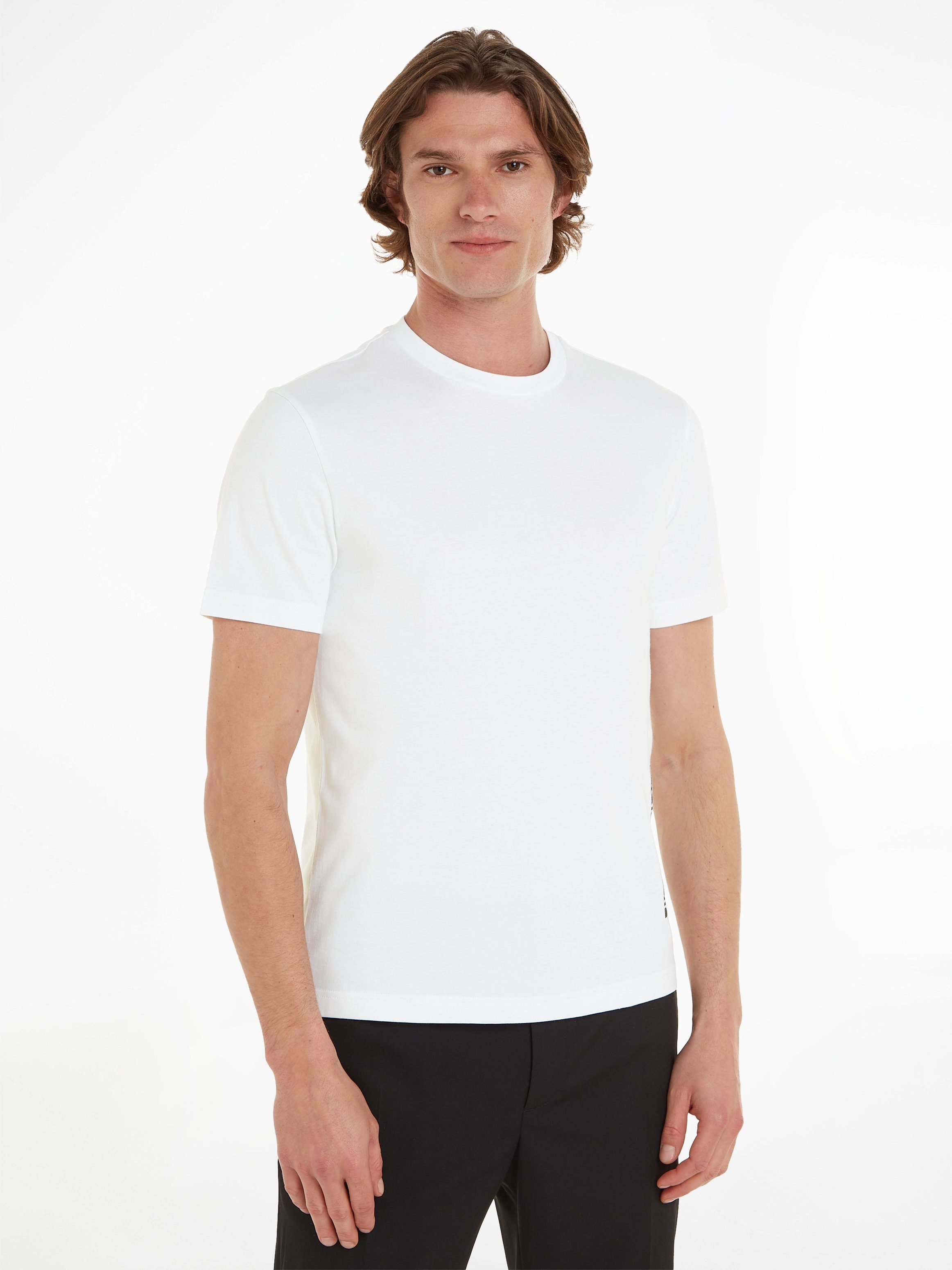 Calvin Klein T-Shirt OFF-PLACED White T-SHIRT LOGO Bright