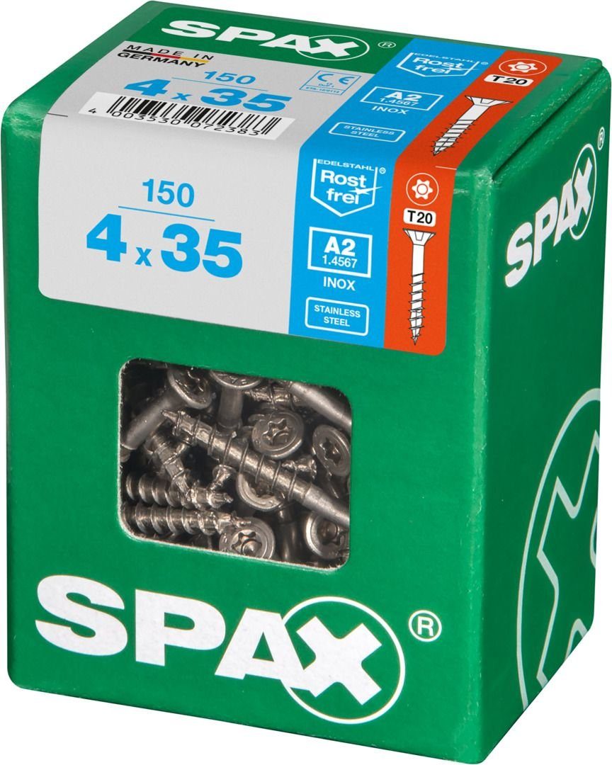 4.0 Senkkopf Holzbauschraube mm 20 SPAX Spax x Universalschrauben 35 TX