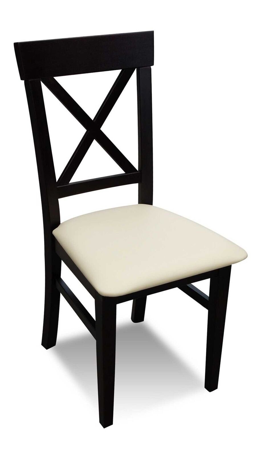 JVmoebel Stuhl Klassischer Stuhl Schwarz Holz Sitz Polster Design Textil Modern (1 St)