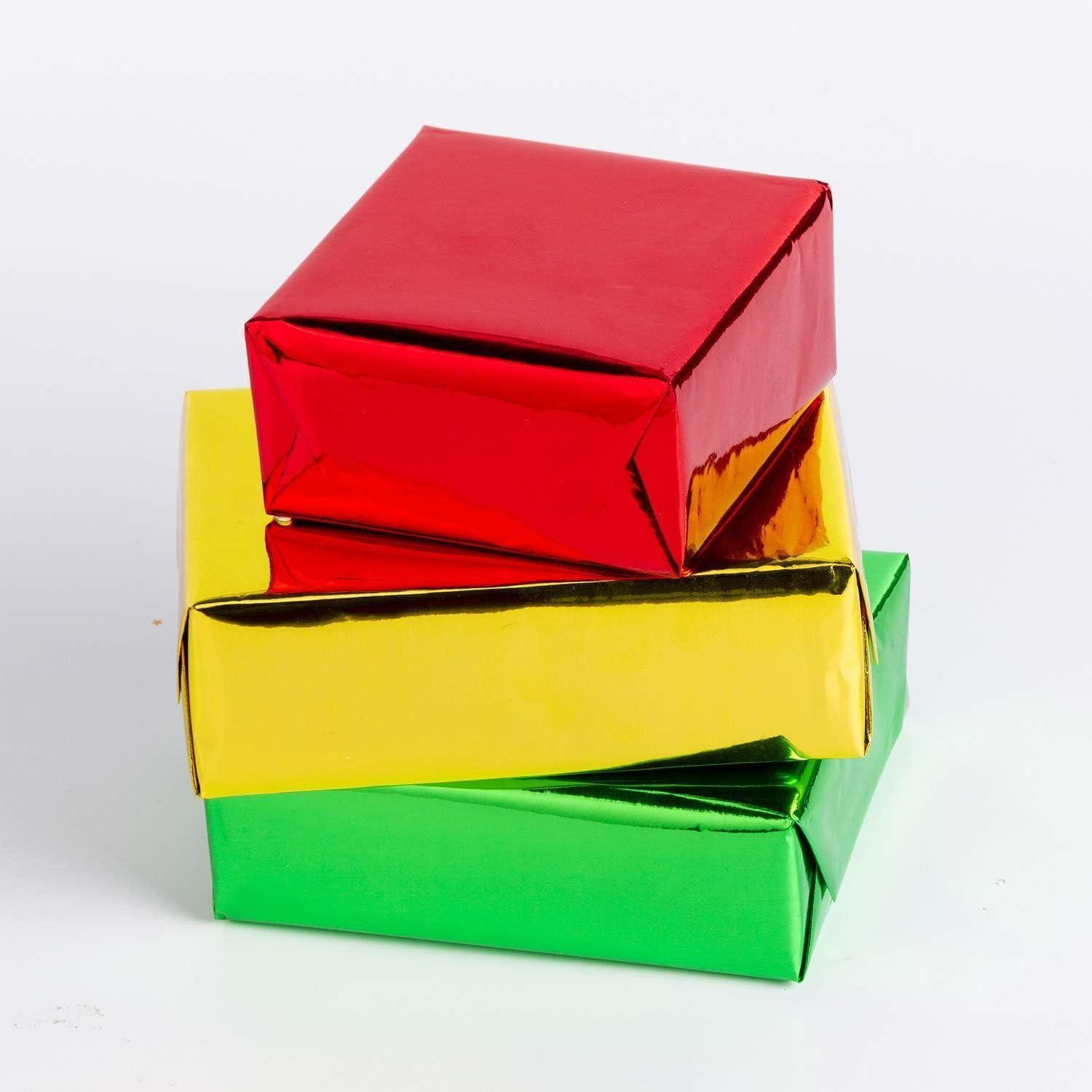 LuxusKollektion Geschenkpapier Geschenkpapier Gold Metallic Einfarbig Metallischer Spiegel - Gold