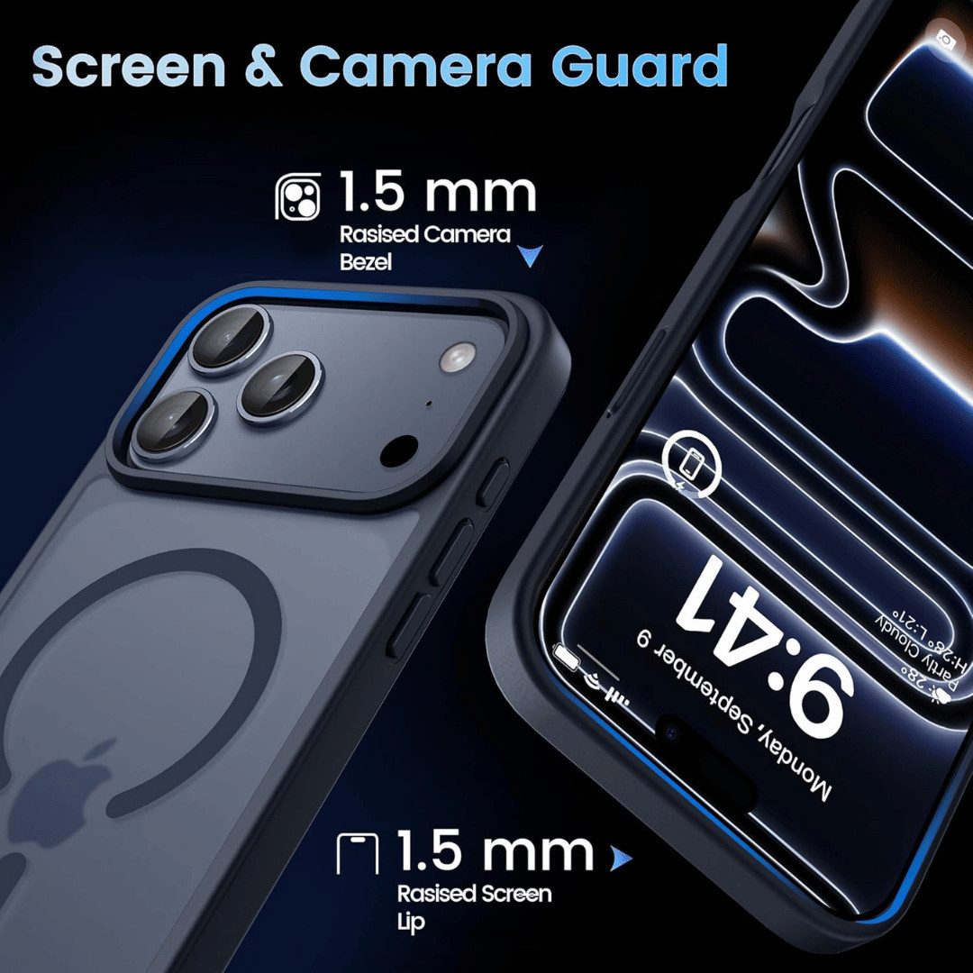 SmartUP Smartphone-Hülle für iPhone 17 Pro Magsafe Schutz Tasche Case Cover Bumper 6,3, MagSafe – Bild 4 von 5