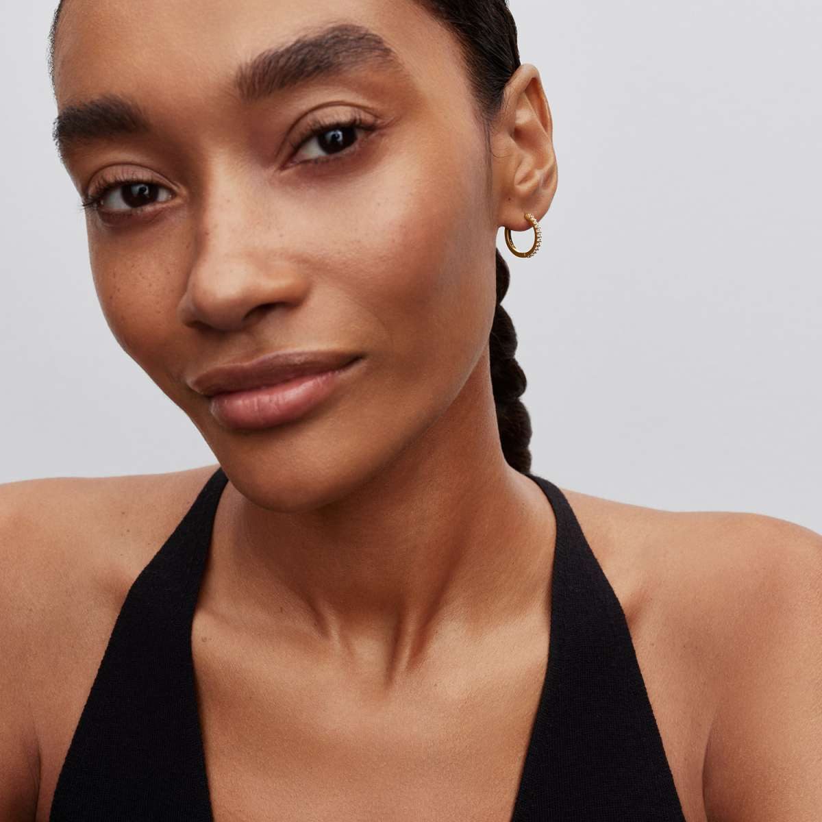 Pandora Paar Creolen 264649C01, für Damen Funkelnde Goldfarben – Bild 2 von 4