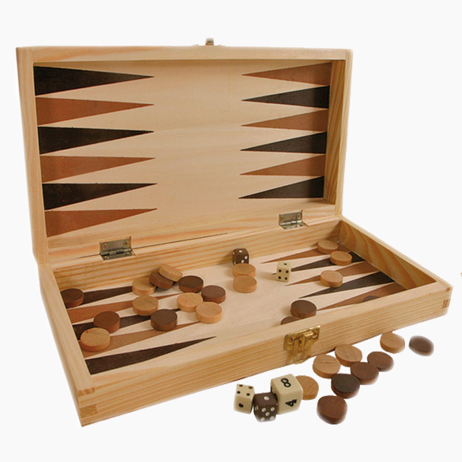 Small Foot Spielesammlung Schach, Backgamon & Dame, Schach,Backgammon, Spielesammlung mit Schach, Dame oder Backgamon