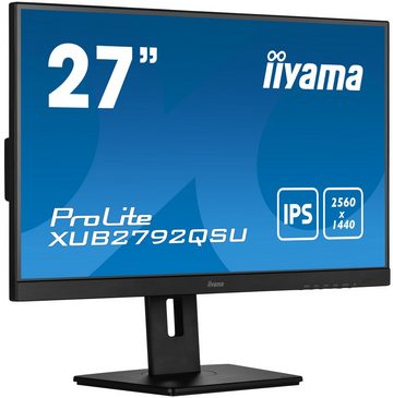 Iiyama XUB2792QSU-B5 LED-Monitor (68,5 cm/27 ", 2560 x 1440 px, WQHD, 5 ms Reaktionszeit, 75 Hz, IPS-LED)