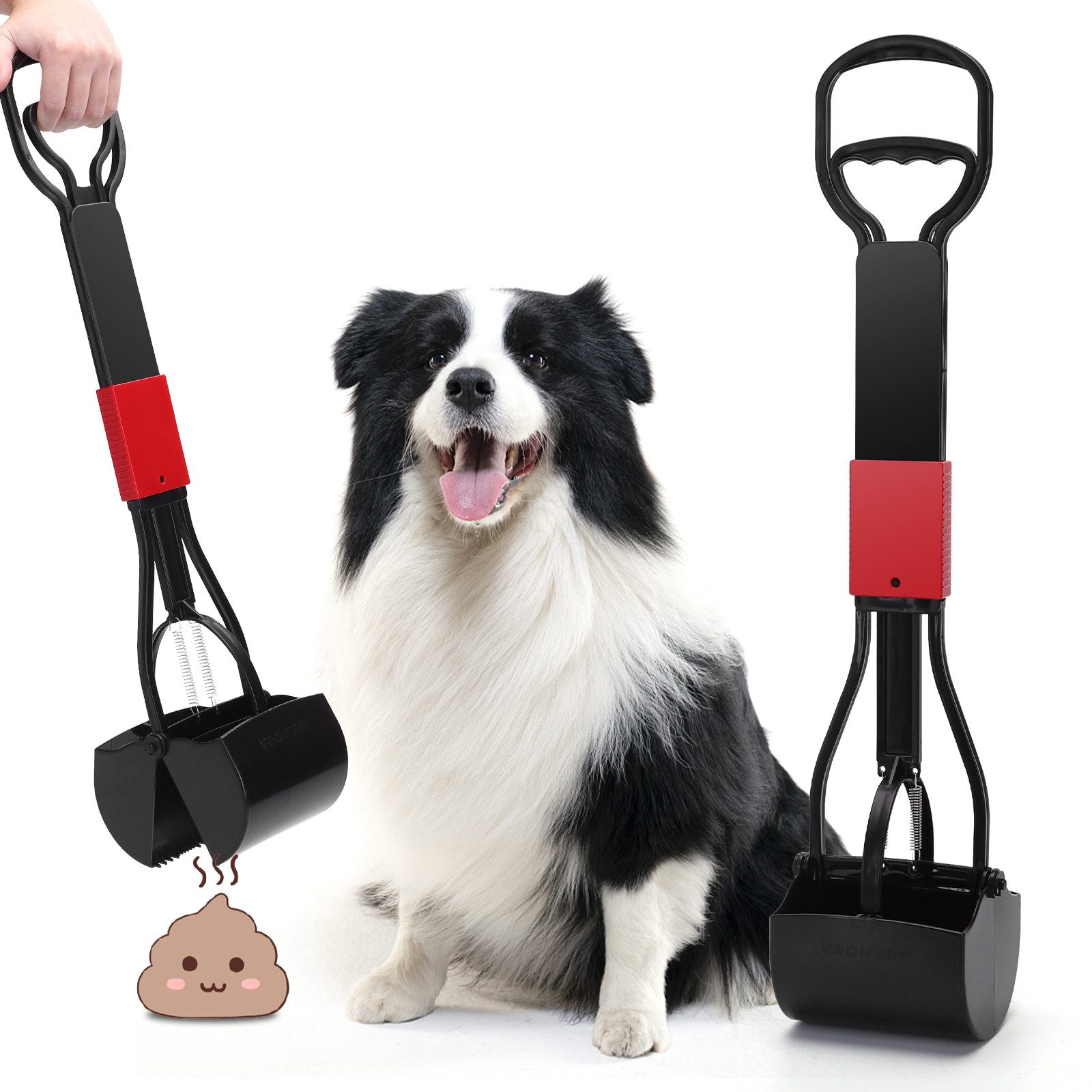 nobleza Hundetoilette Pooper Scooper Faltbar Hundekotschaufel mit Einfach