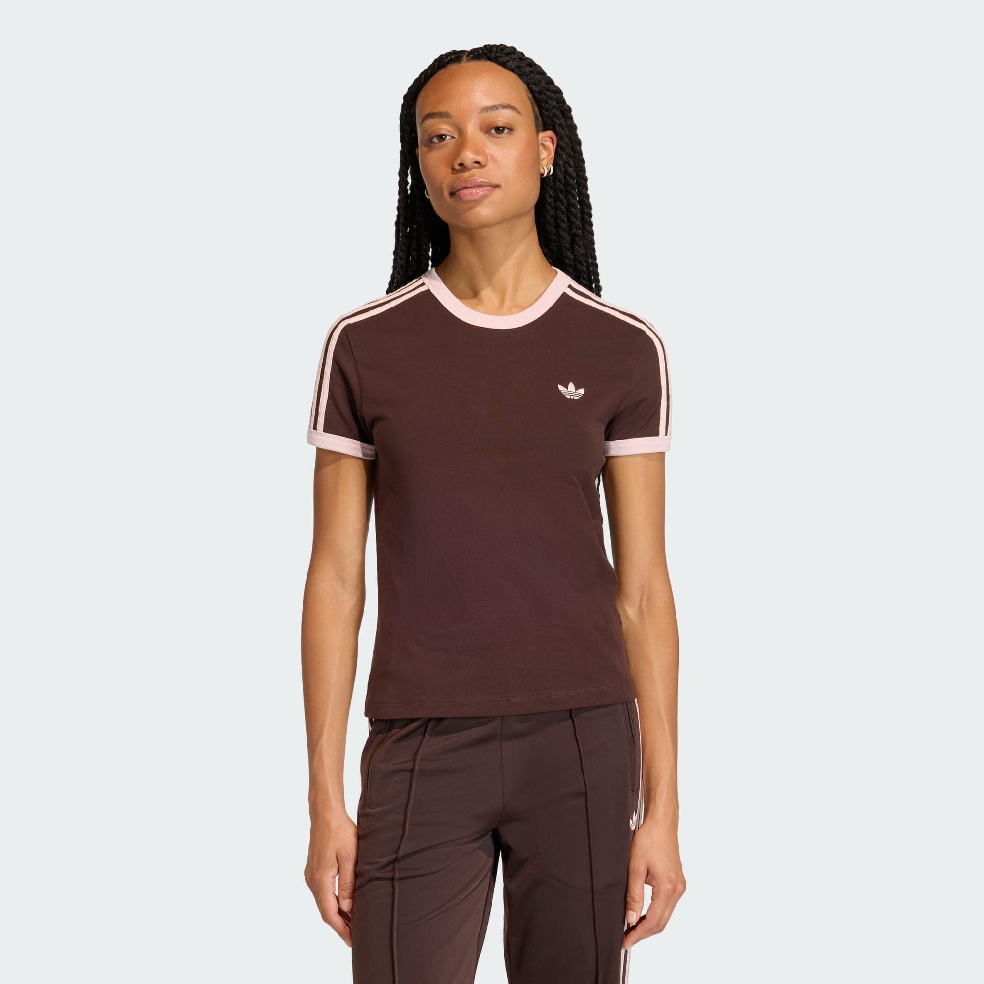 adidas Originals T-Shirt 3-STREIFEN SLIM T-SHIRT (1-tlg) günstig online kaufen