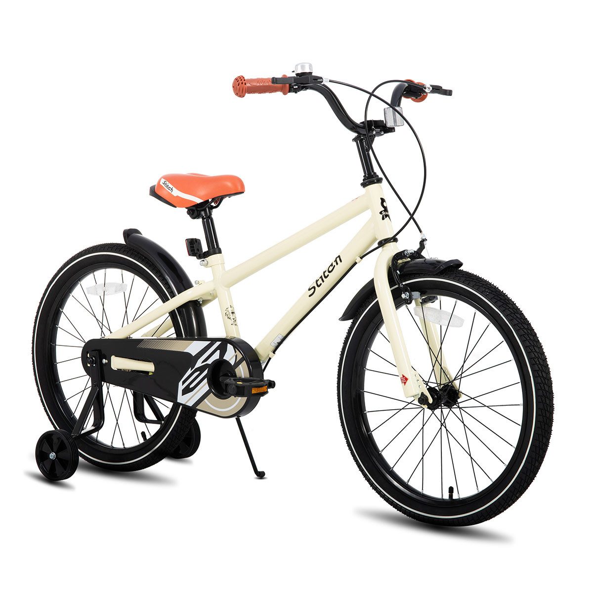 JOYSTAR Kinderfahrrad Totem 12/14/16/18/20 Zoll Kinderfahrrad für 3-13 jährige Jungen, mit Stützräder, Kotflügel, Front and rear dual brakes, Reflektorplatte