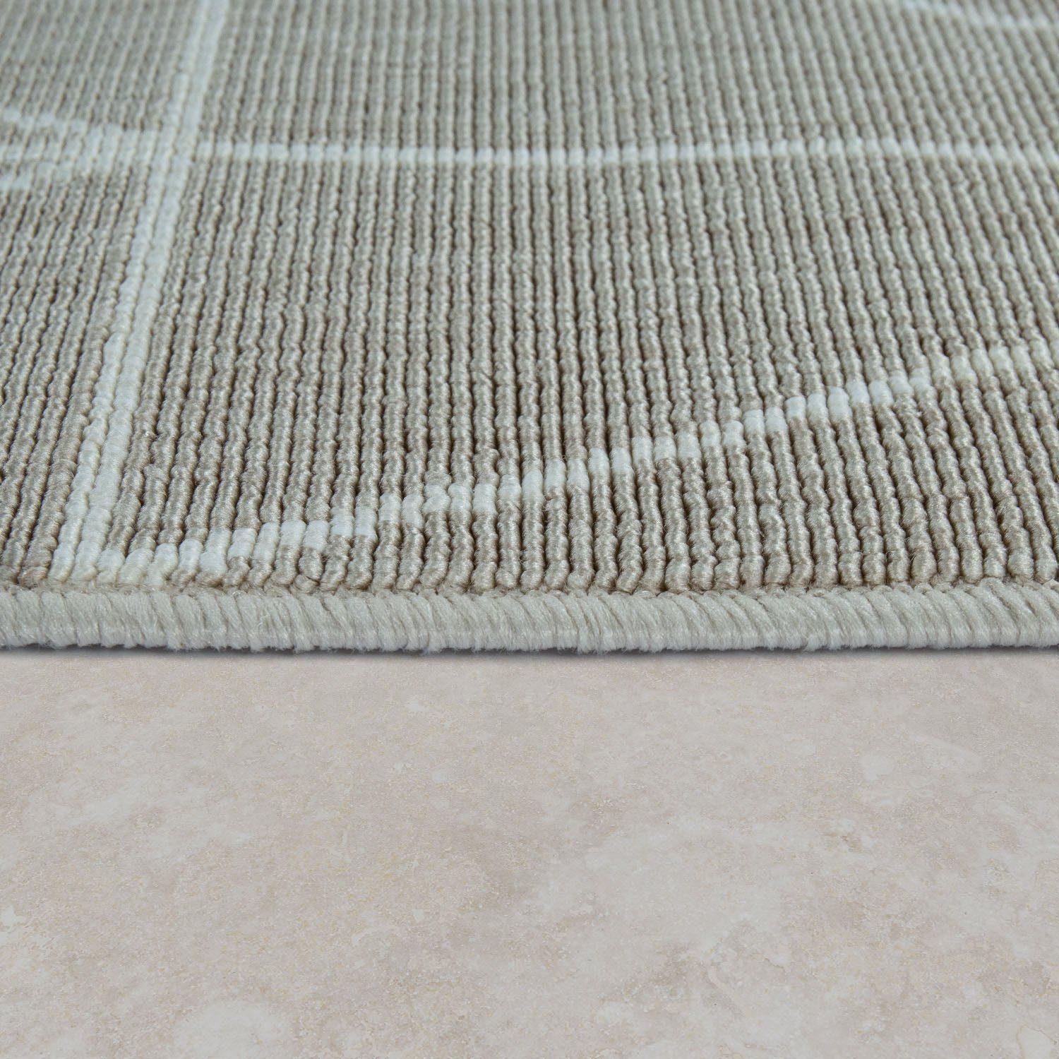 Teppich Brugge geeignet mm, 224, gemetrisches Flachgewebe, Muster, beige Home, In- modernes rechteckig, Paco Outdoor 4 und Höhe