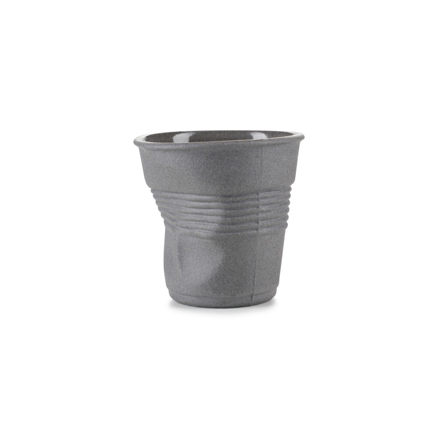 recyclay Knickbecher Porzellan Espresso Tasse 80ml, REVOL 100% Cappuccinotasse