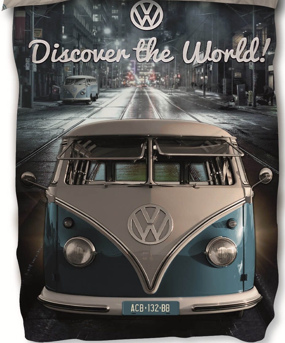 SkyBrands Bettwäsche VW Bulli - Wende-Bettwäsche-Set, Volkswagen Bus T1 135 günstig online kaufen