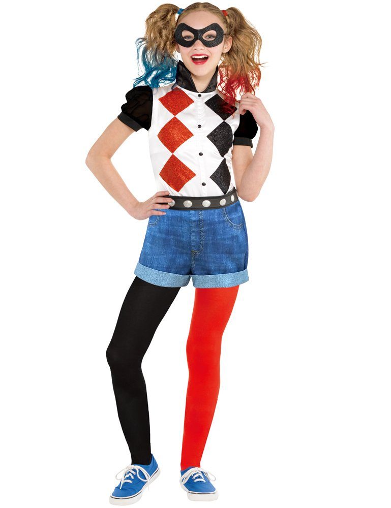 Amscan Kostüm Harley Quinn Kostüm für Mädchen - Classic, Joker