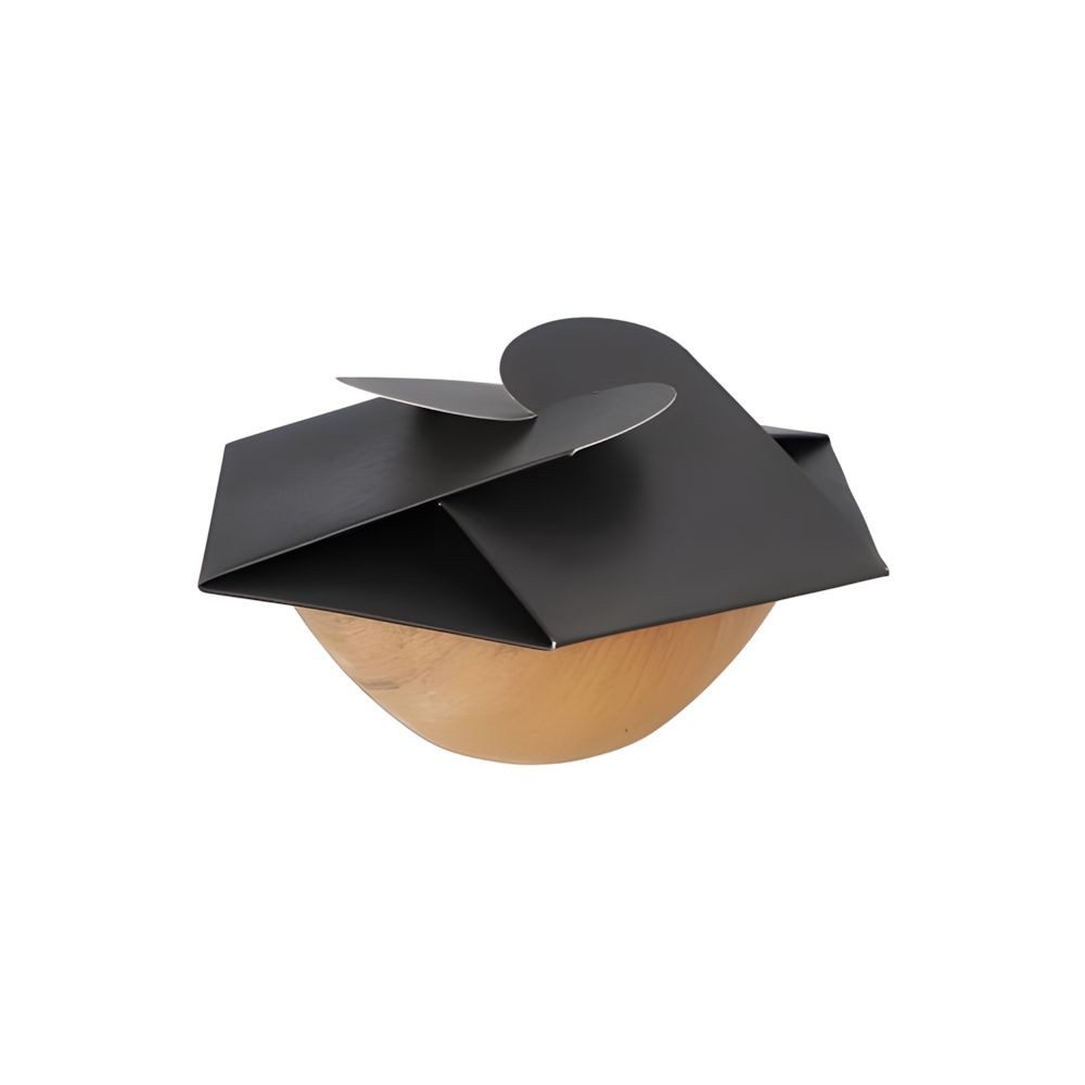 PAPSTAR Einwegschale 100 x Schalen Palmblatt rund 300 ml Ø 15 cm 5,5 cm + Flower-Lid, Palmblatt / Pappe
