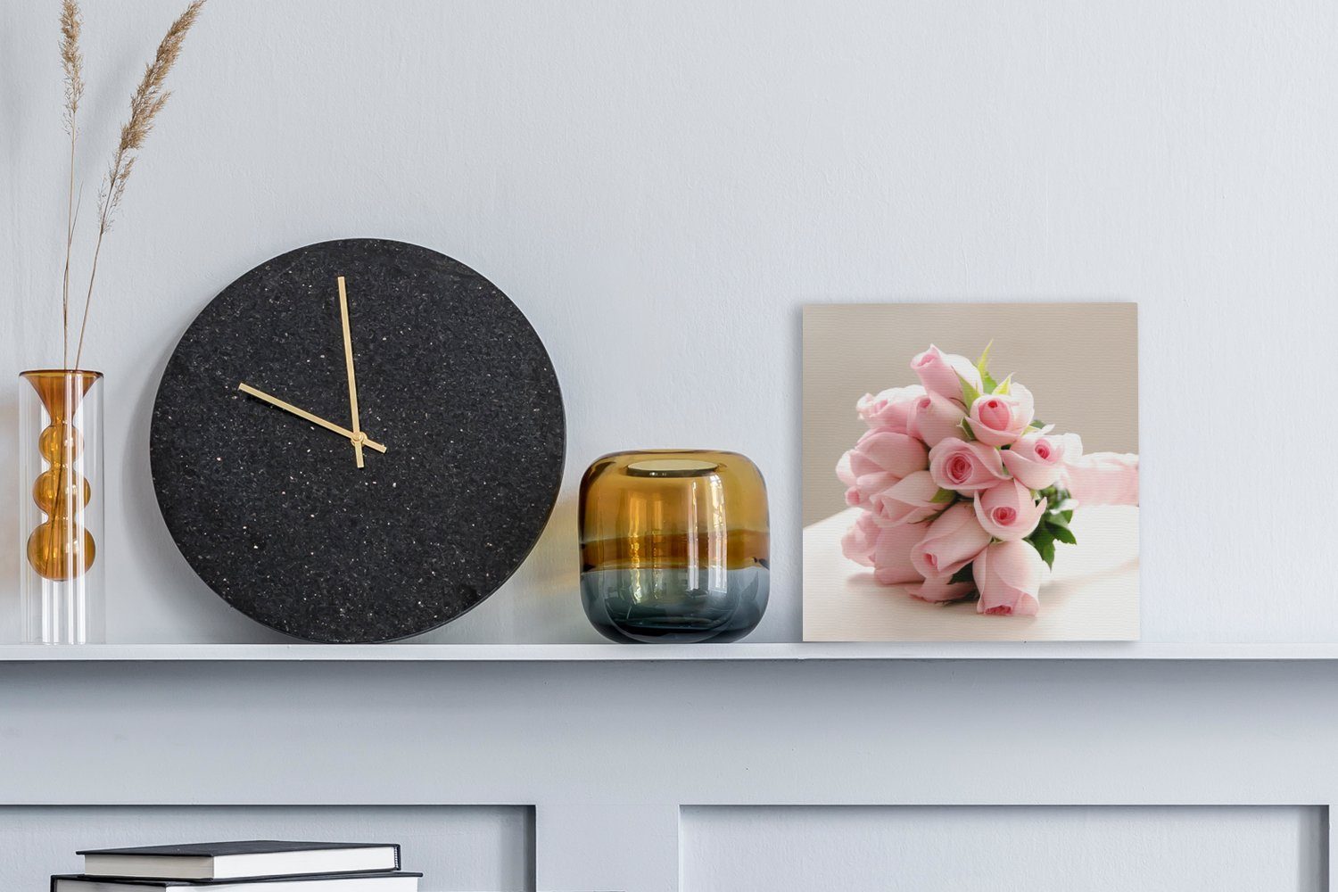 OneMillionCanvasses® Leinwandbild Ein Blumenstrauß aus rosa günstig online kaufen