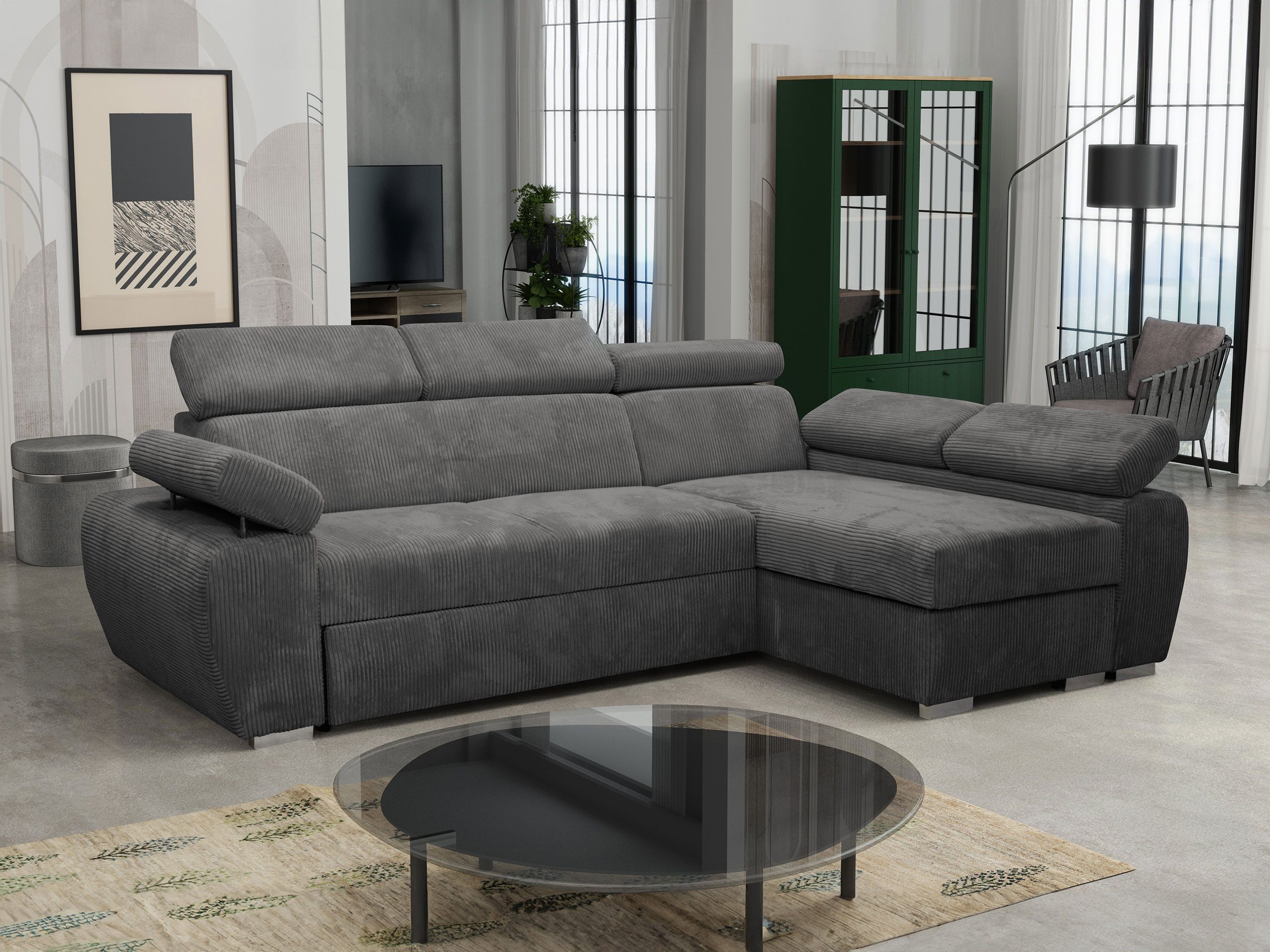 MIRJAN24 Ecksofa Boston Mini Premium Cord günstig online kaufen