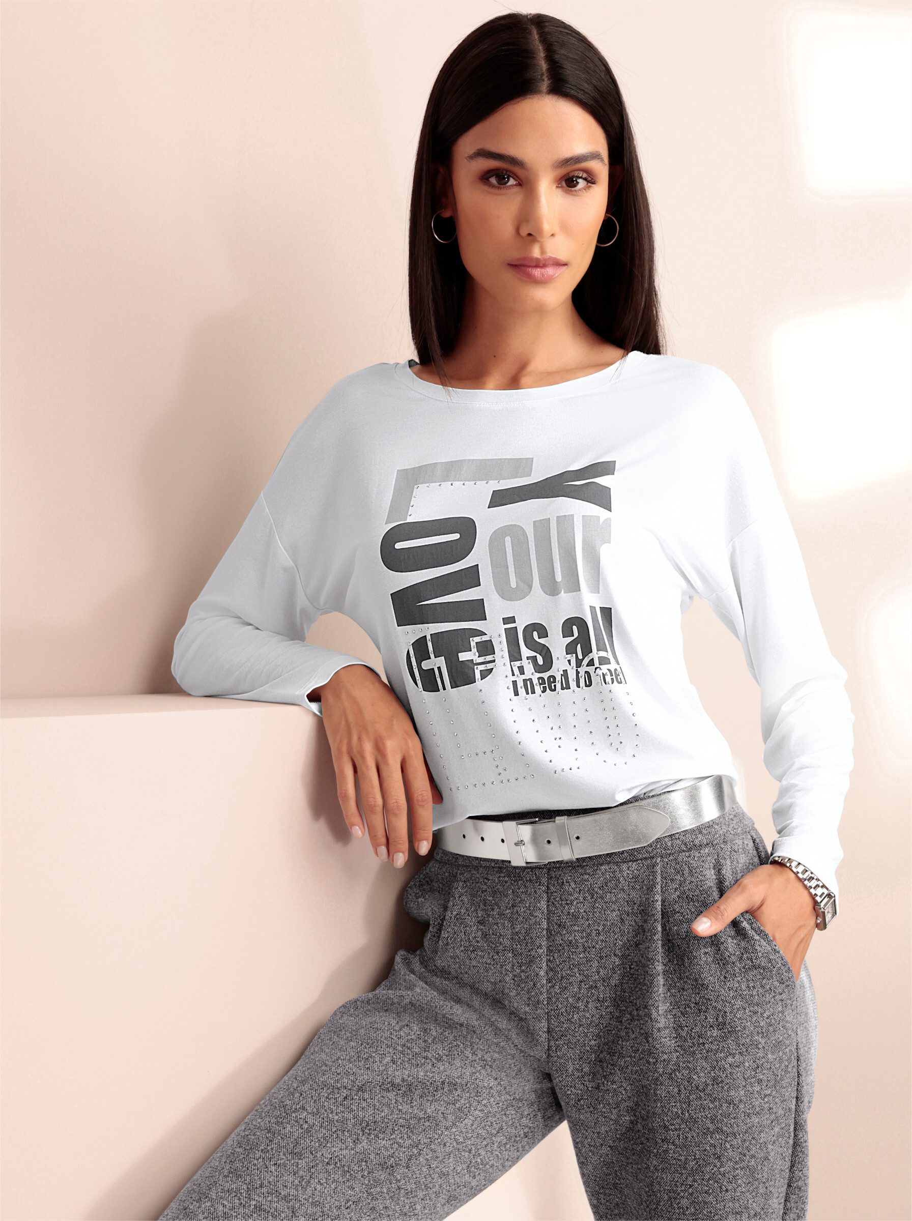 heine T-Shirt Langarm-Shirt Langarm