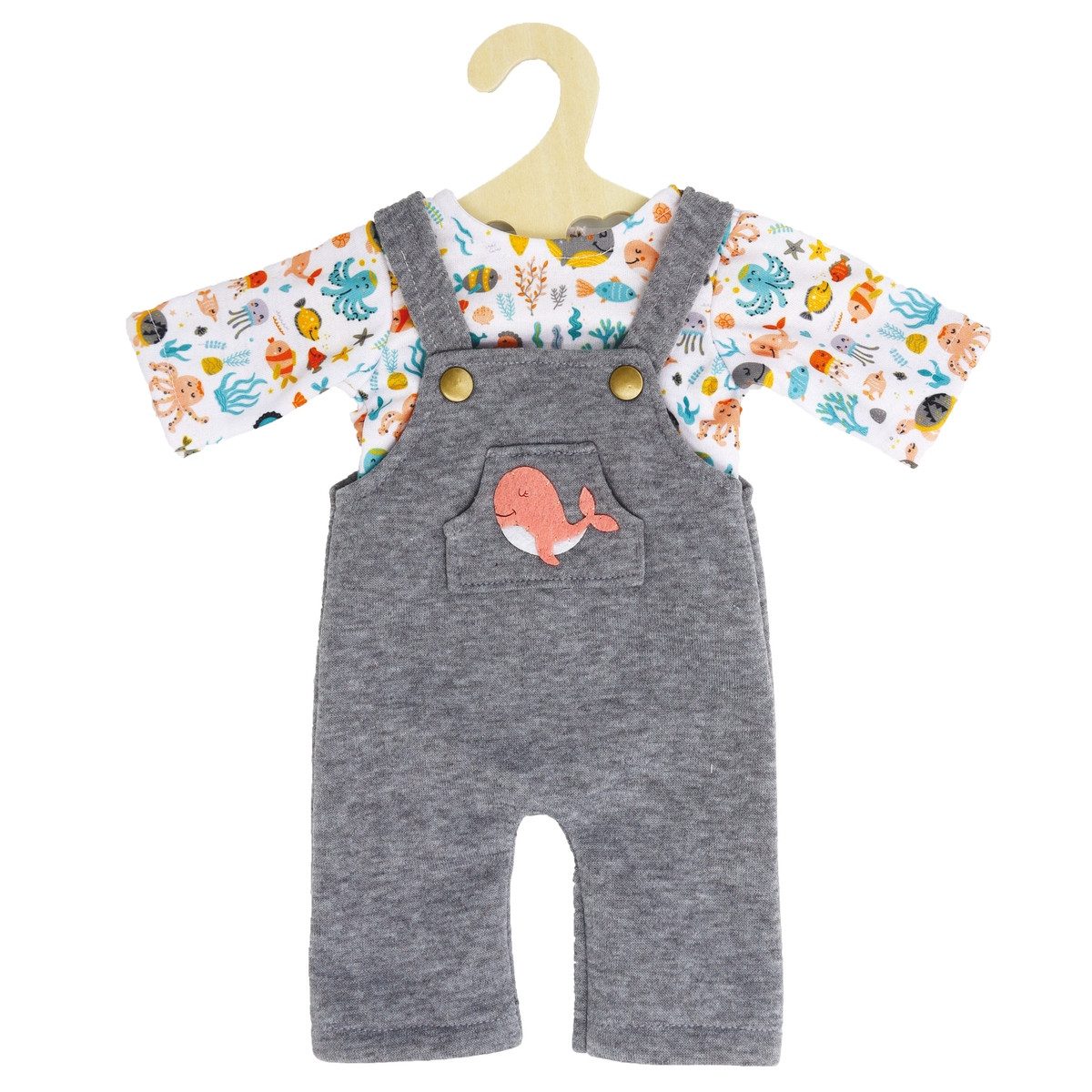Heless Puppenkleidung Latzhose & T-Shirt Wal Bobby Größe 28-35cm günstig online kaufen