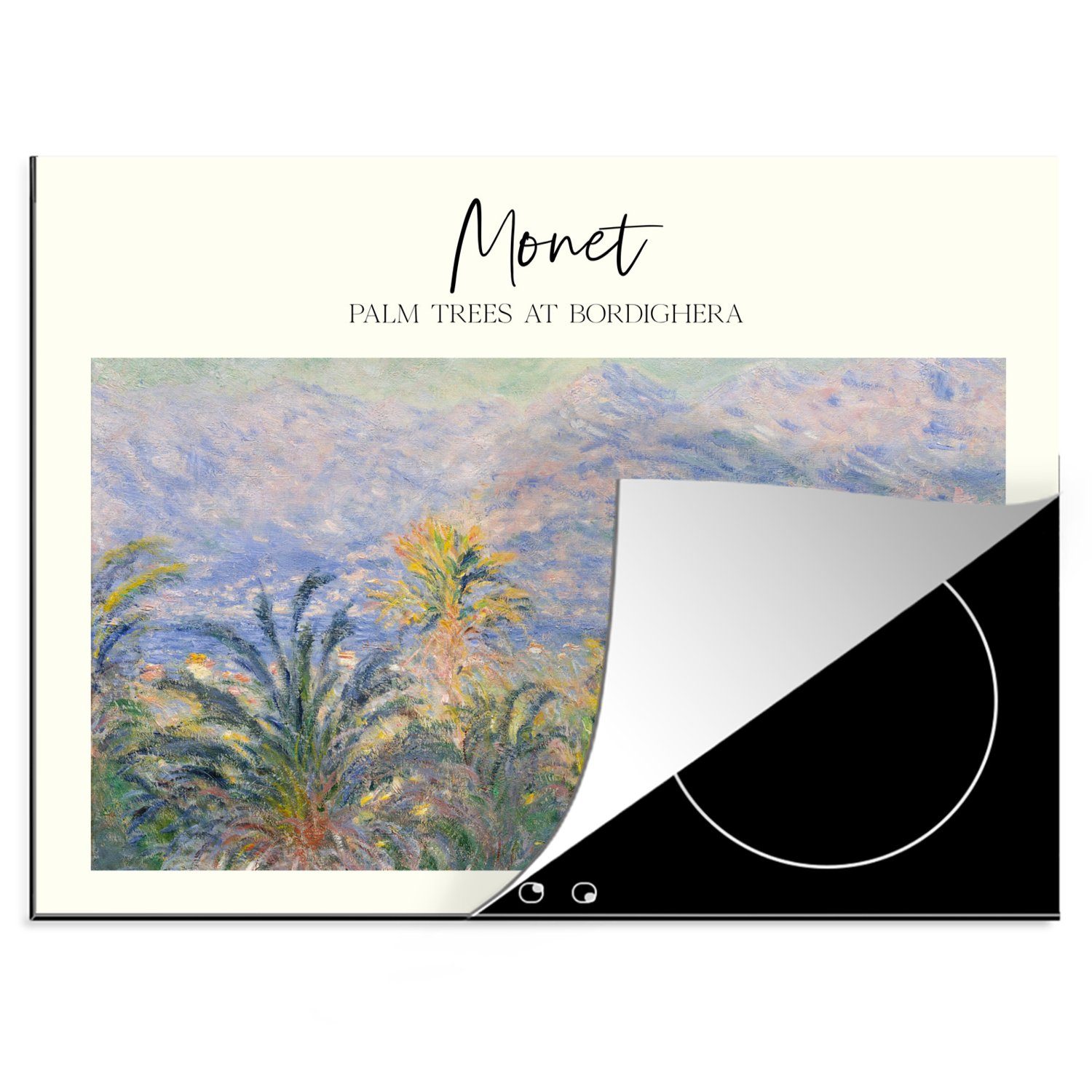 MuchoWow Herdblende-/Abdeckplatte Malerei - Monet - Alte Meister, Vinyl, (1 tlg), 70x52 cm, Mobile Arbeitsfläche nutzbar, Ceranfeldabdeckung