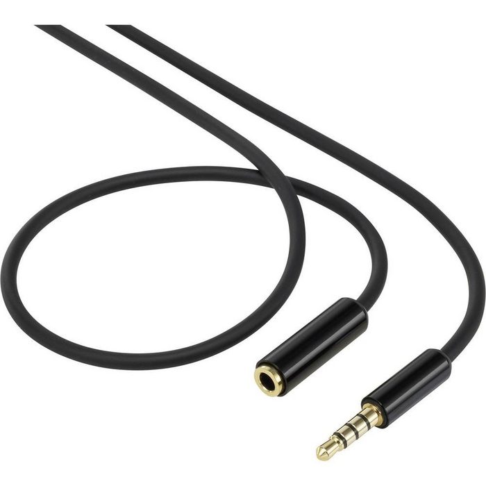 SpeaKa Professional 4polig AUX-Verlängerungskabel SuperSoft 1 m Audio- & Video-Kabel (1.00 cm)