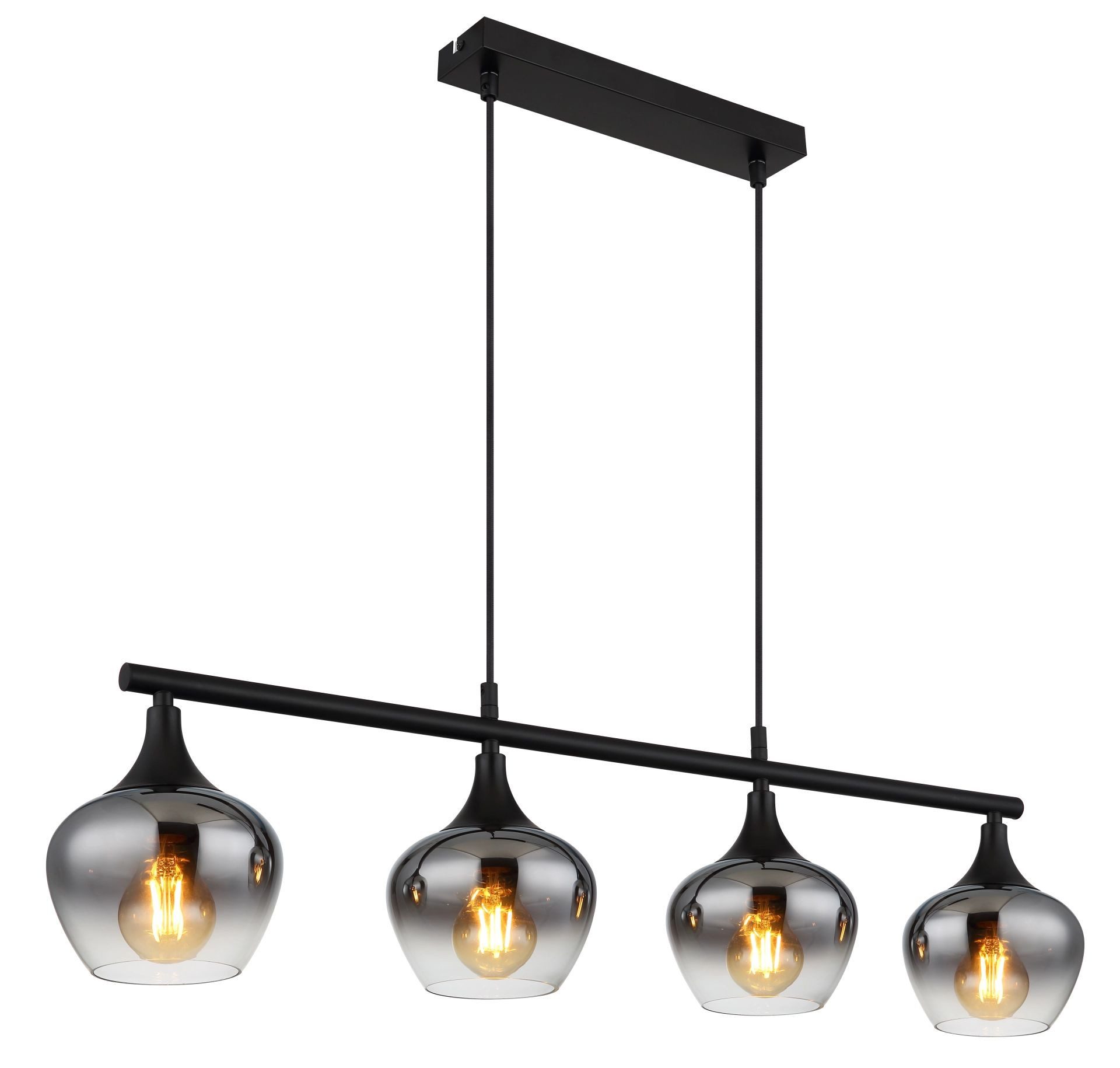 GLOBO LIGHTING Pendelleuchte MAXY, ohne Leuchtmittel, Hängeleuchte, Essbereich, Hängelampe, Gläser, E27 Fassung