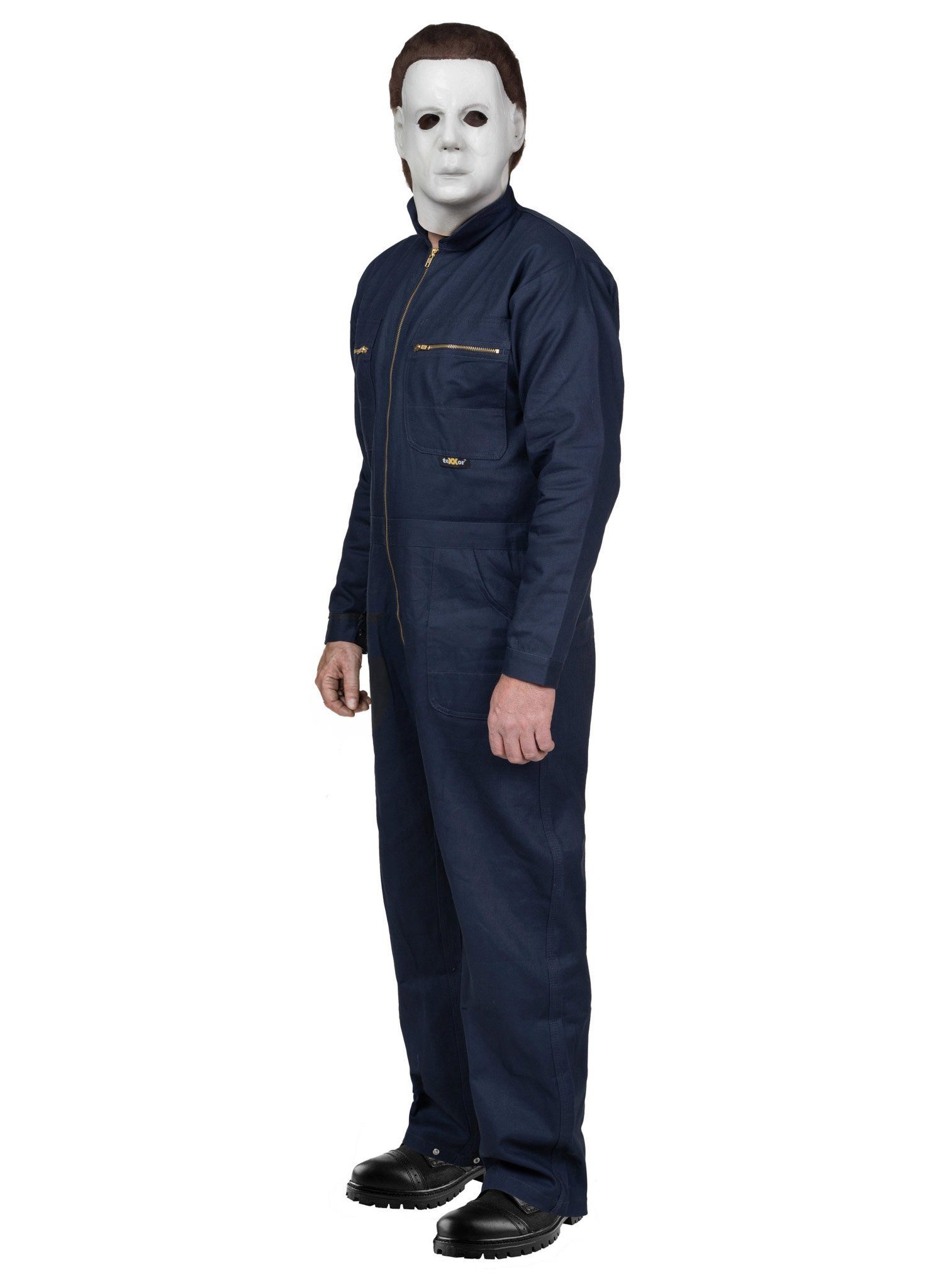 Metamorph Kostüm Michael Myers Overall - Halloween Kostüm Herren, Halloween Overall im kultigen Serienmörder-Look