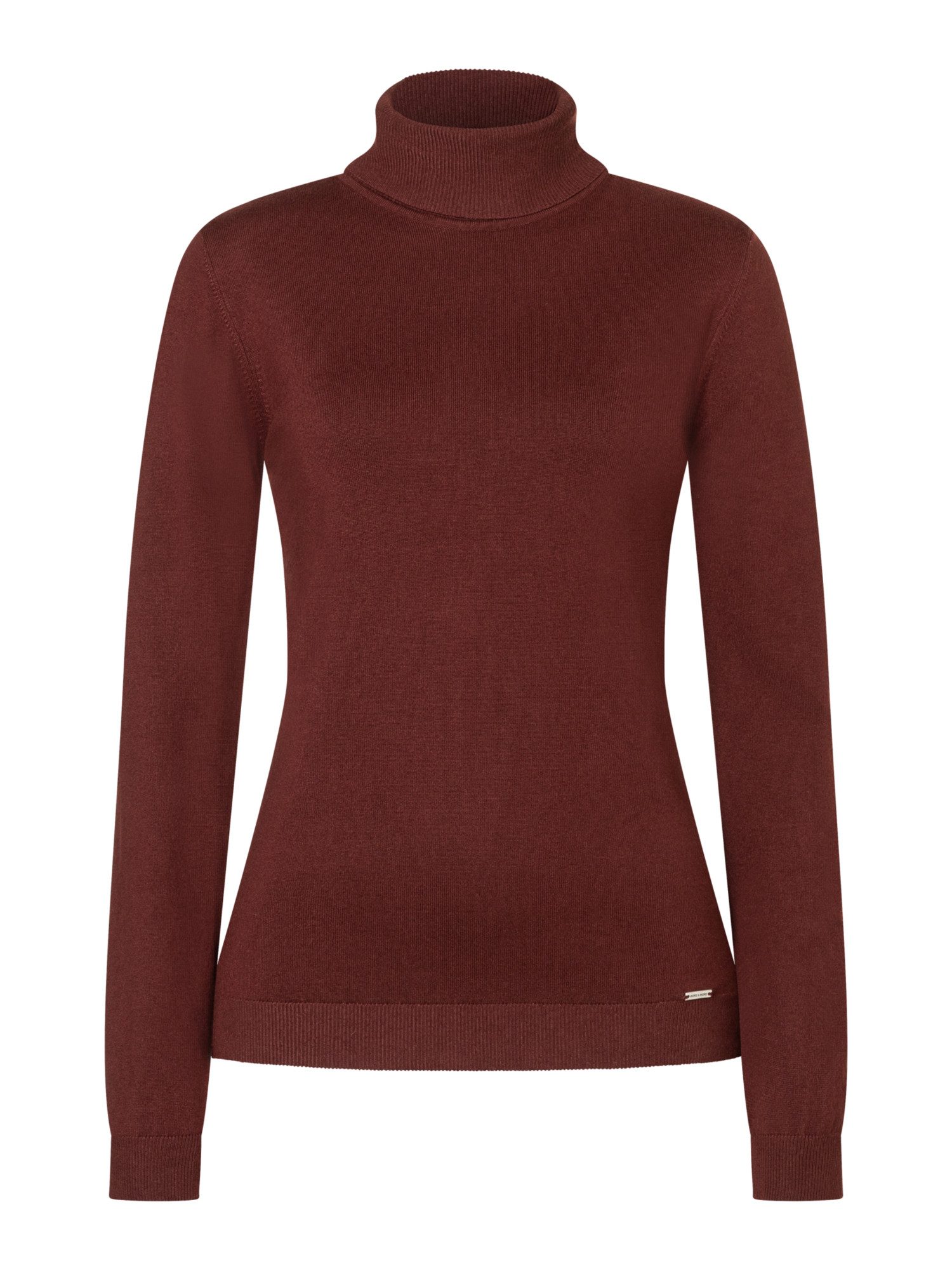 MORE&MORE Rundhalspullover figurbetonter Rollkragenpullover günstig online kaufen