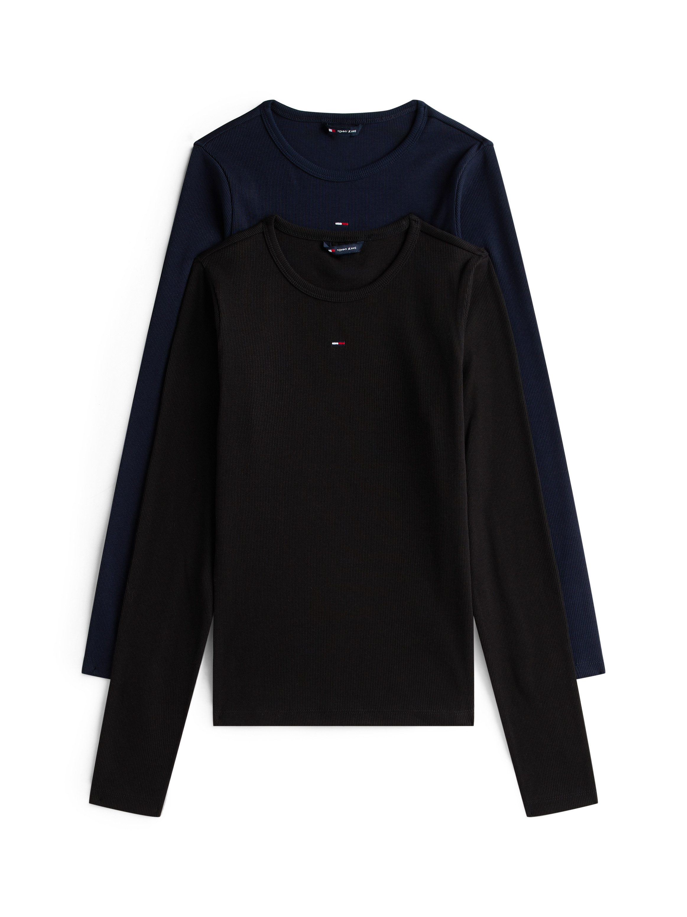 Tommy Jeans Langarmshirt TJW 2PACK SLIM ESSENTIAL RIB LS (Packung, 2-tlg., günstig online kaufen