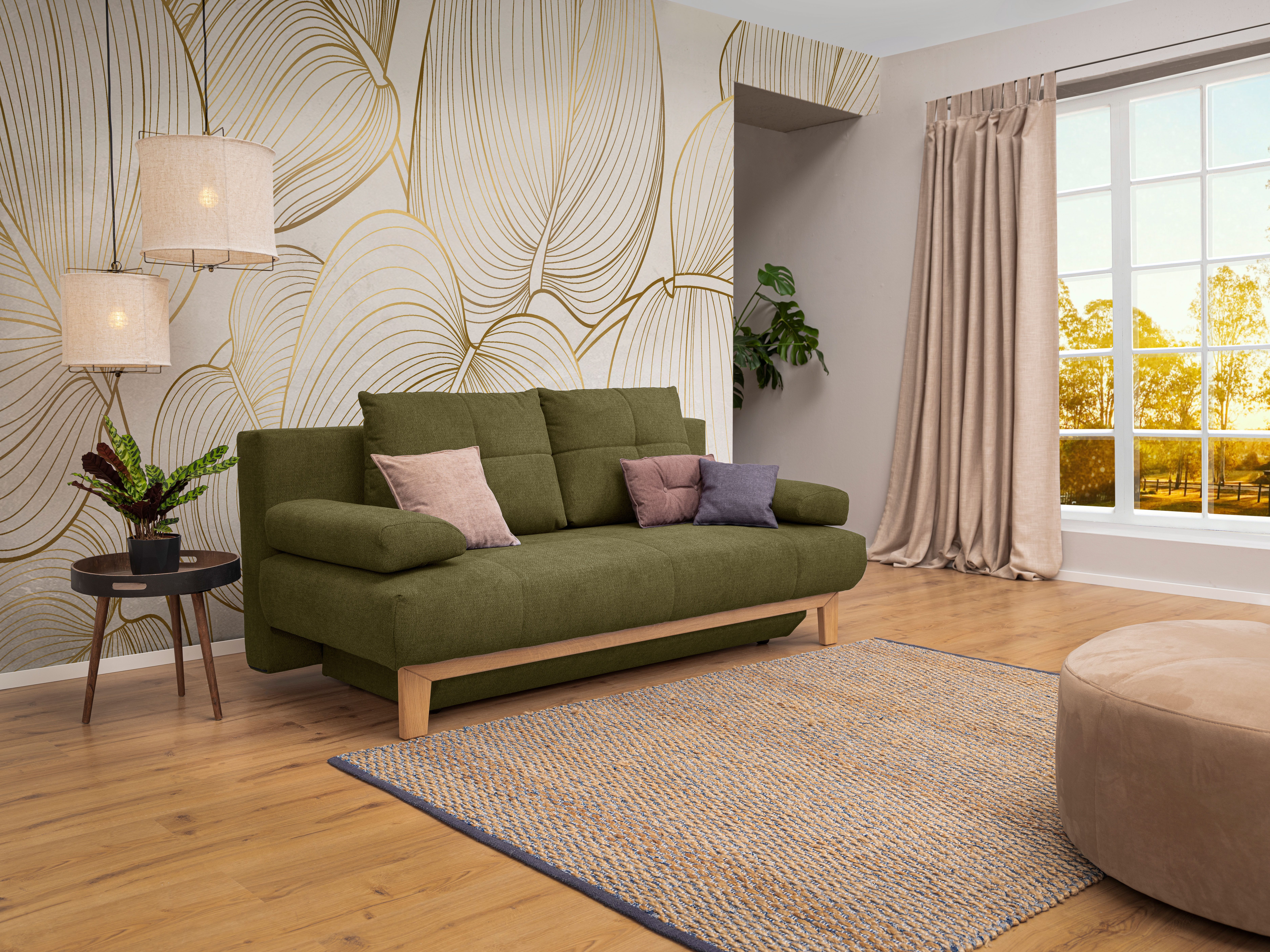 alina Schlafsofa Ama, mit Bettfunktion und Stauraum