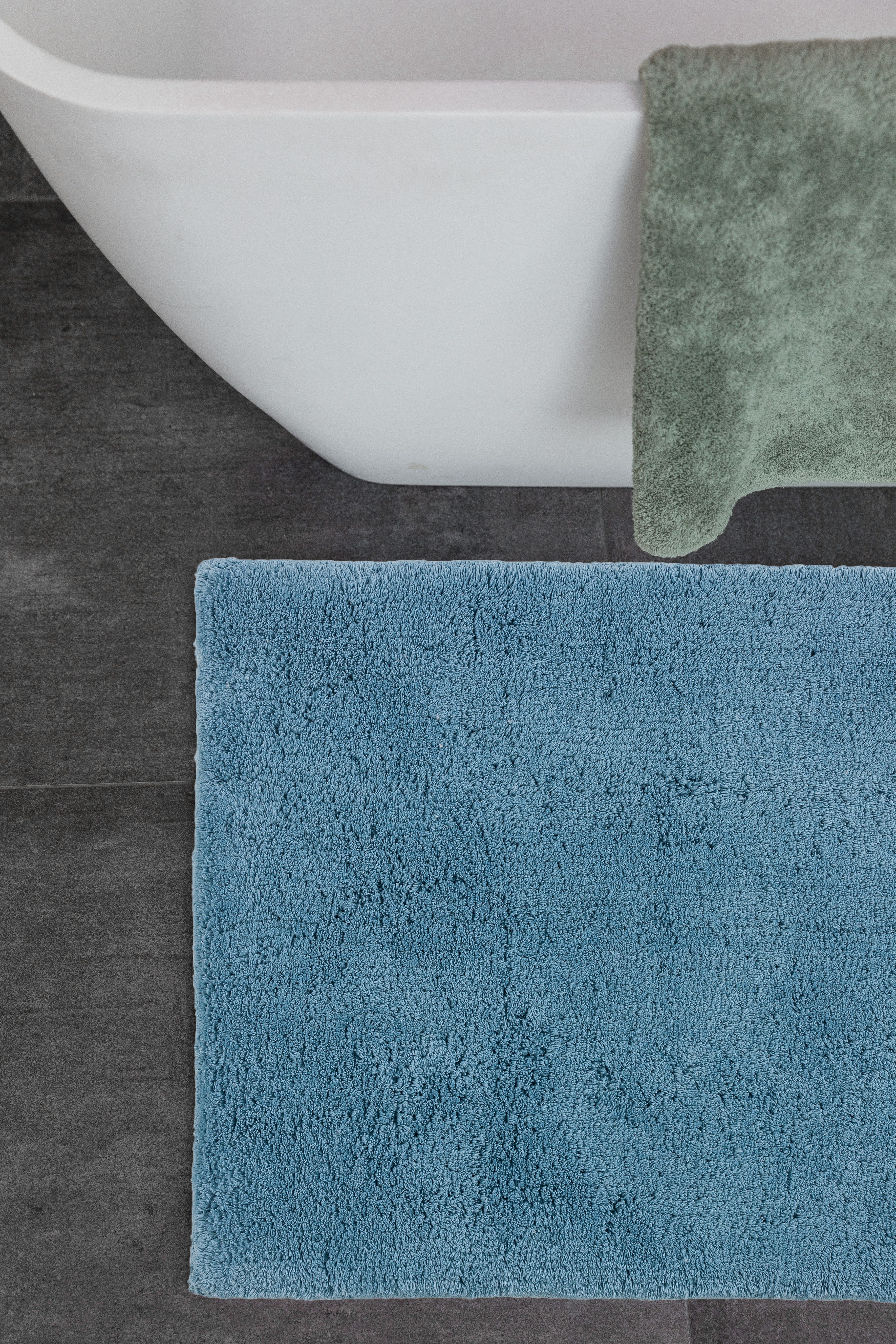 SCHÖNER WOHNEN-Kollektion Badematte Bahamas Uni, Höhe 30 mm, fußbodenheizungsgeeignet, Baumwolle, rechteckig, beidseitig verwendbar