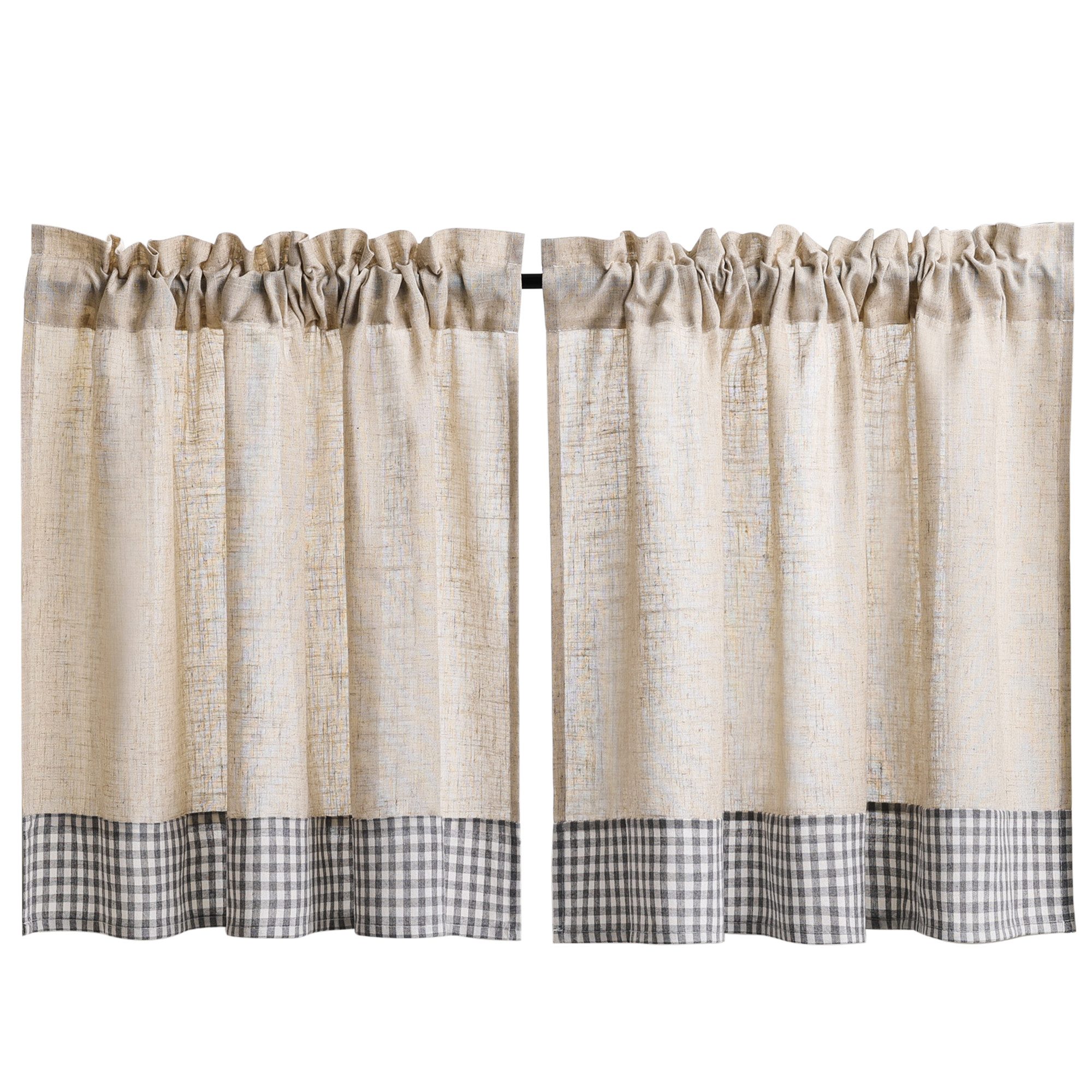 Joyswahl Scheibengardine Slike (2 St), Stangendurchzug, kariert, für Küche günstig online kaufen