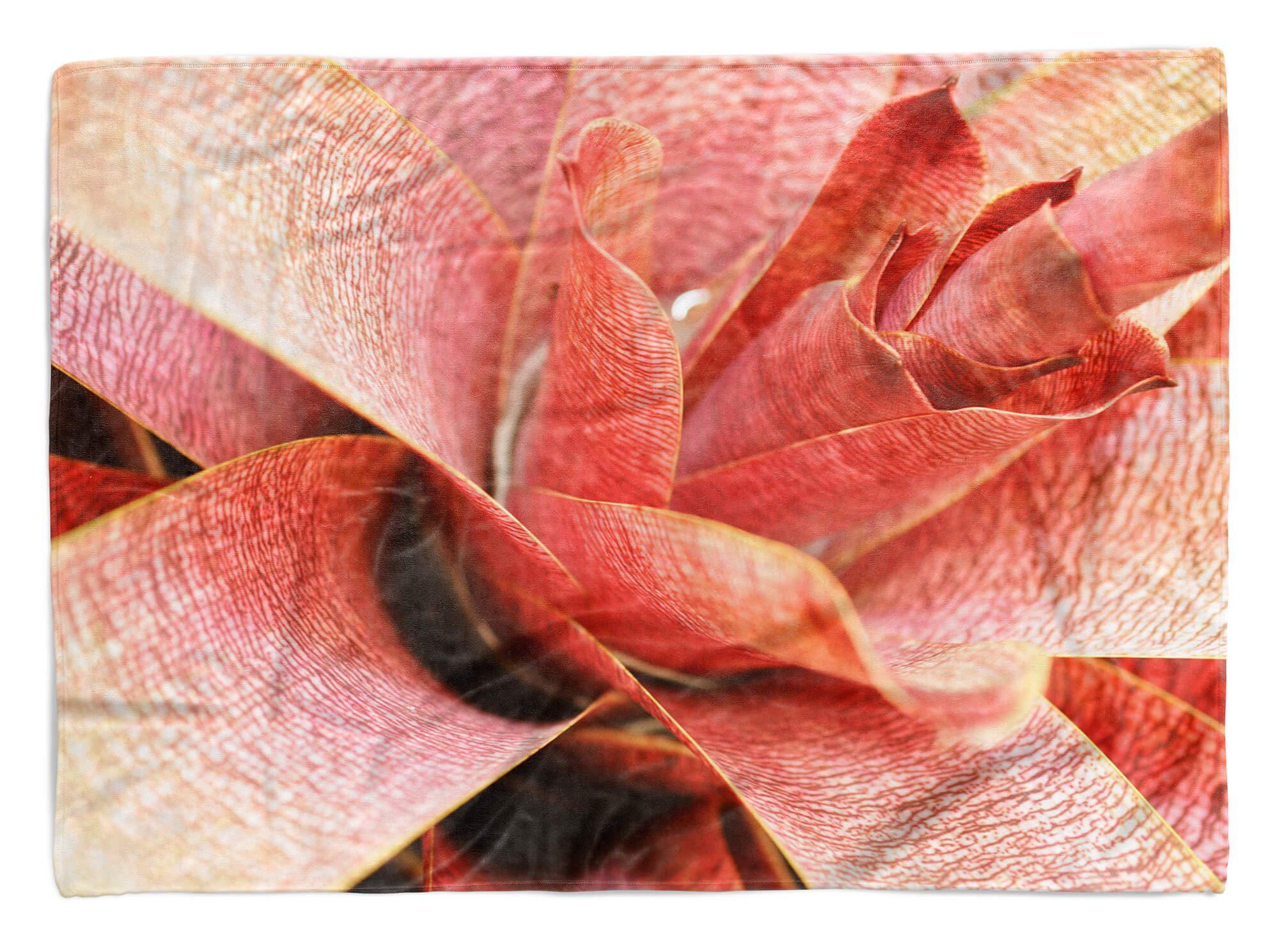 Sinus Art Handtücher Handtuch Strandhandtuch Saunatuch Kuscheldecke mit Fotomotiv Pflanze Nahaufnahm, Baumwolle-Polyester-Mix (1-St), Handtuch