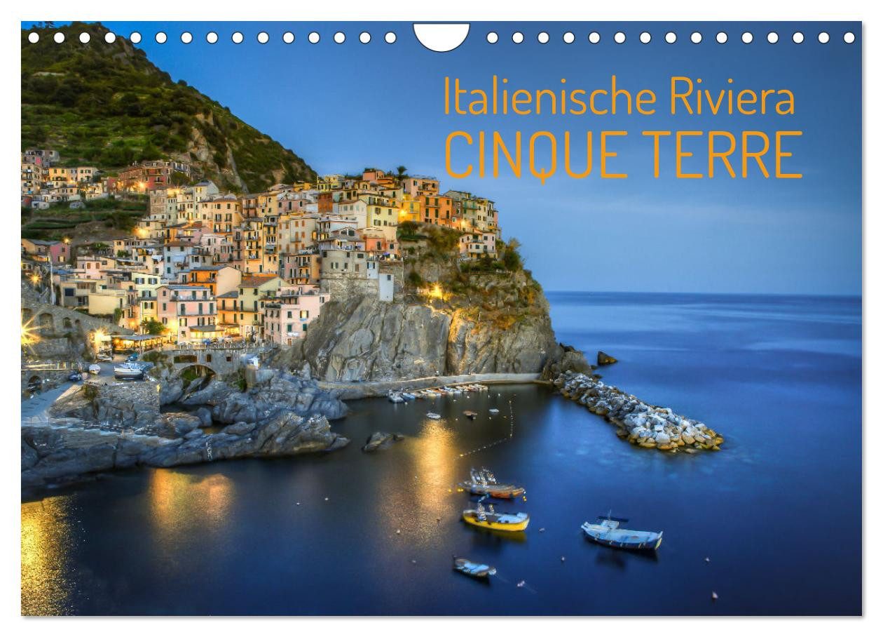 CALVENDO Wandkalender Italienische Riviera Cinque Terre (Wandkalender 2026 DIN A4 quer), CAL
